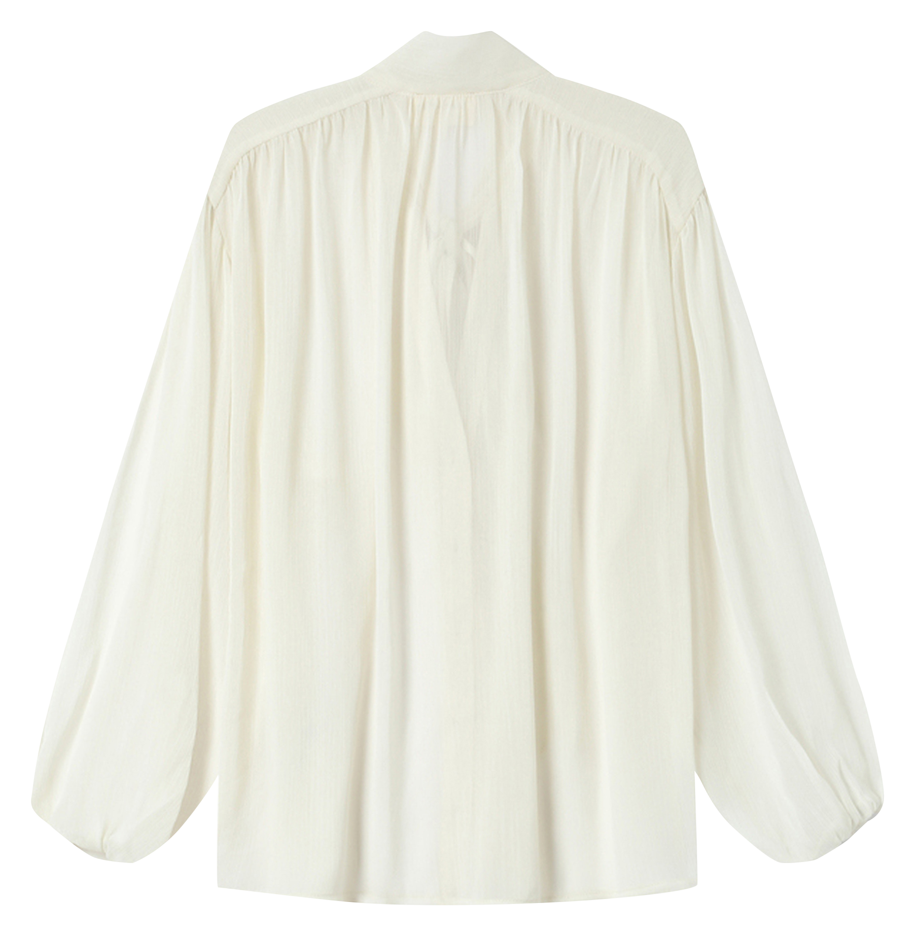 Blouse à col lavallière  GRACE ET MILA Blanc