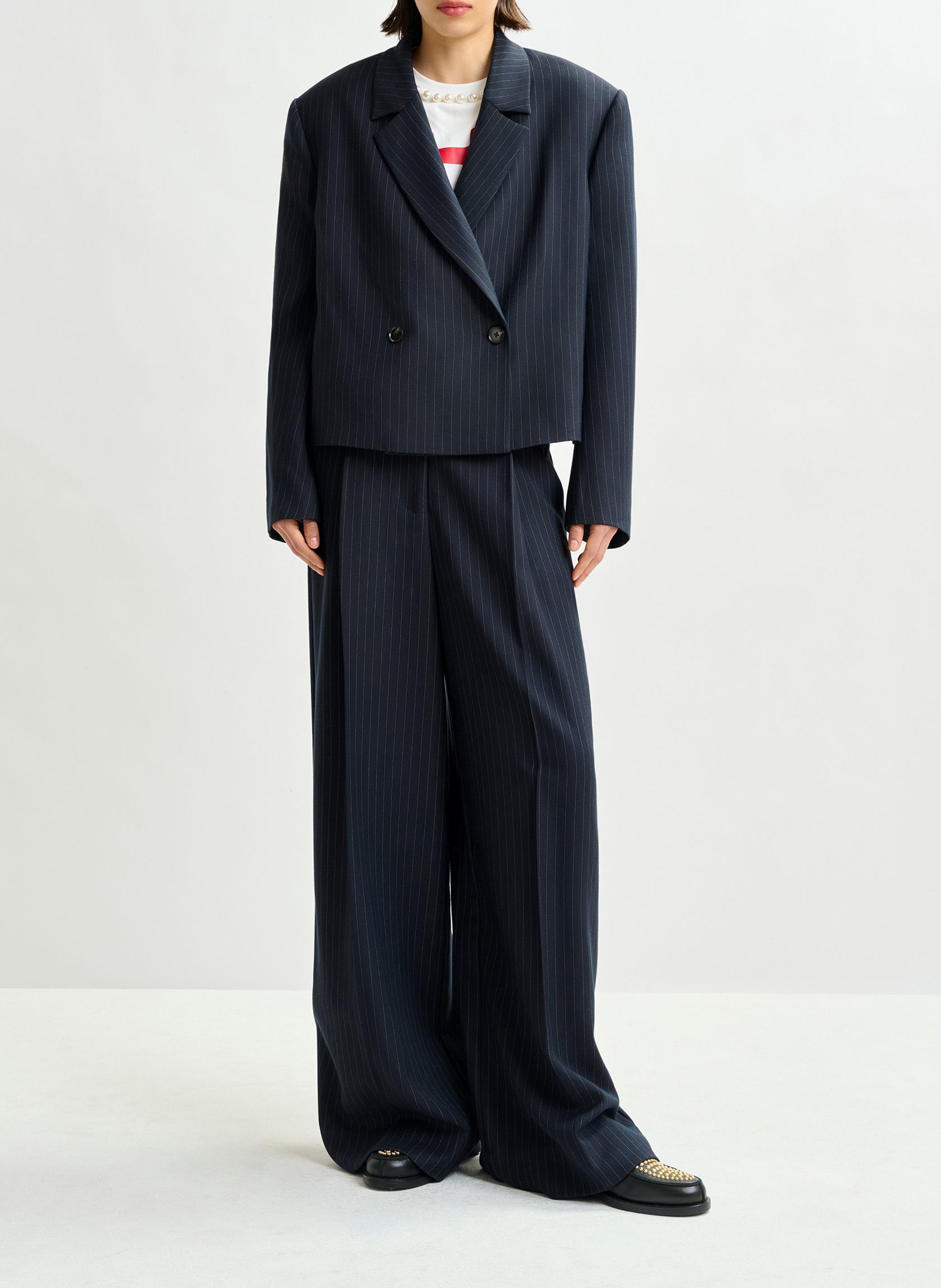 Veste oversize rayée ESSENTIEL ANTWERP Bleu