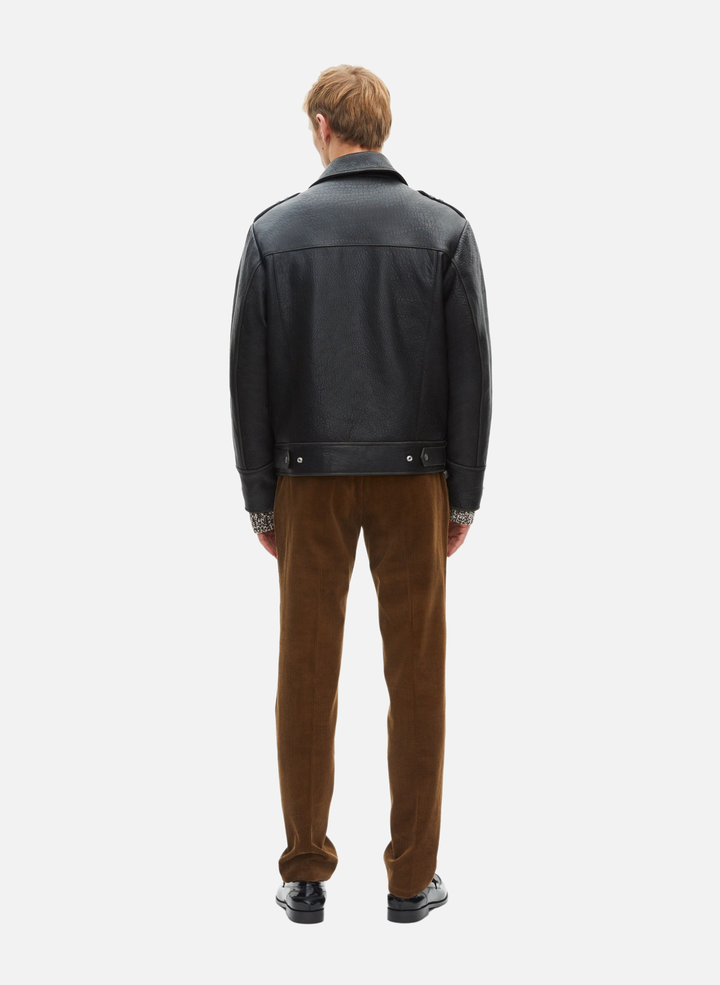 Bengale suede zipped jacket THE KOOPLES Black