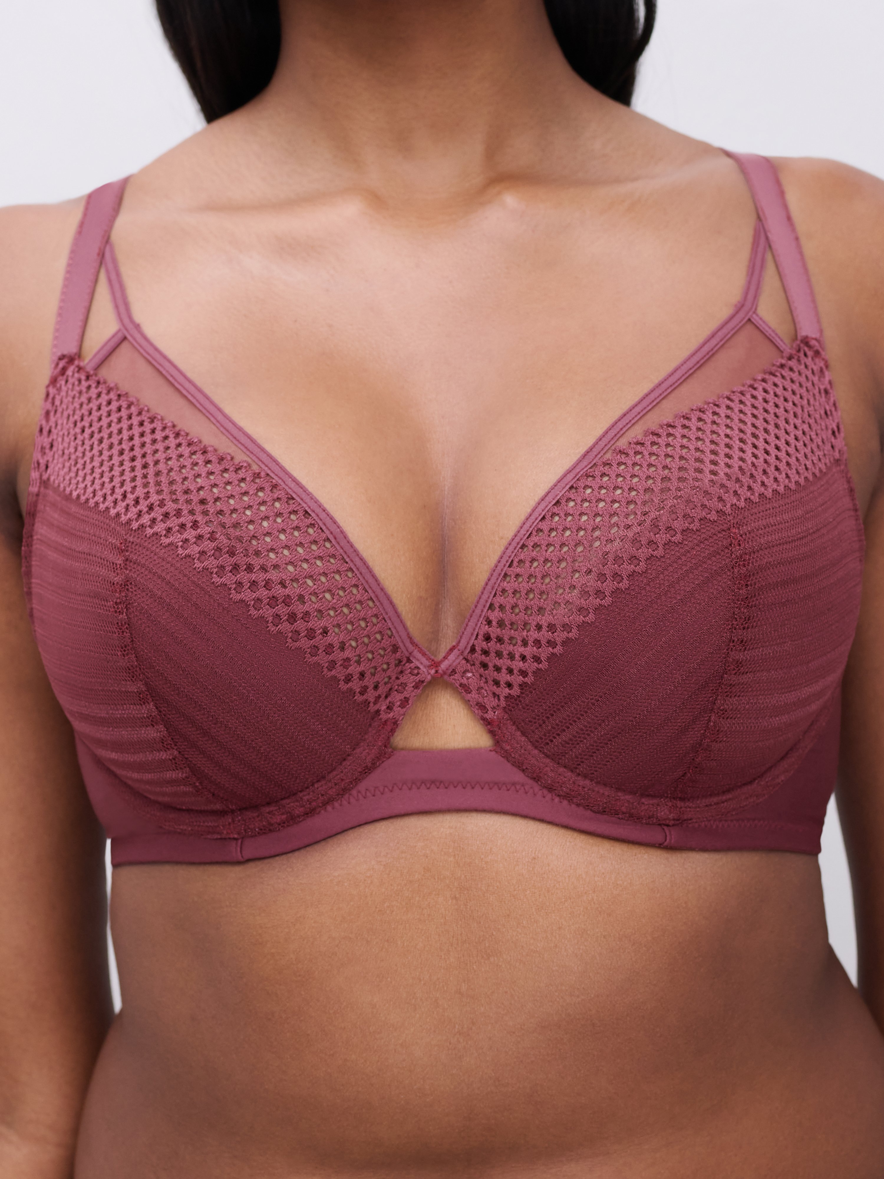 Plunge cup bra CHANTELLE PULP Red