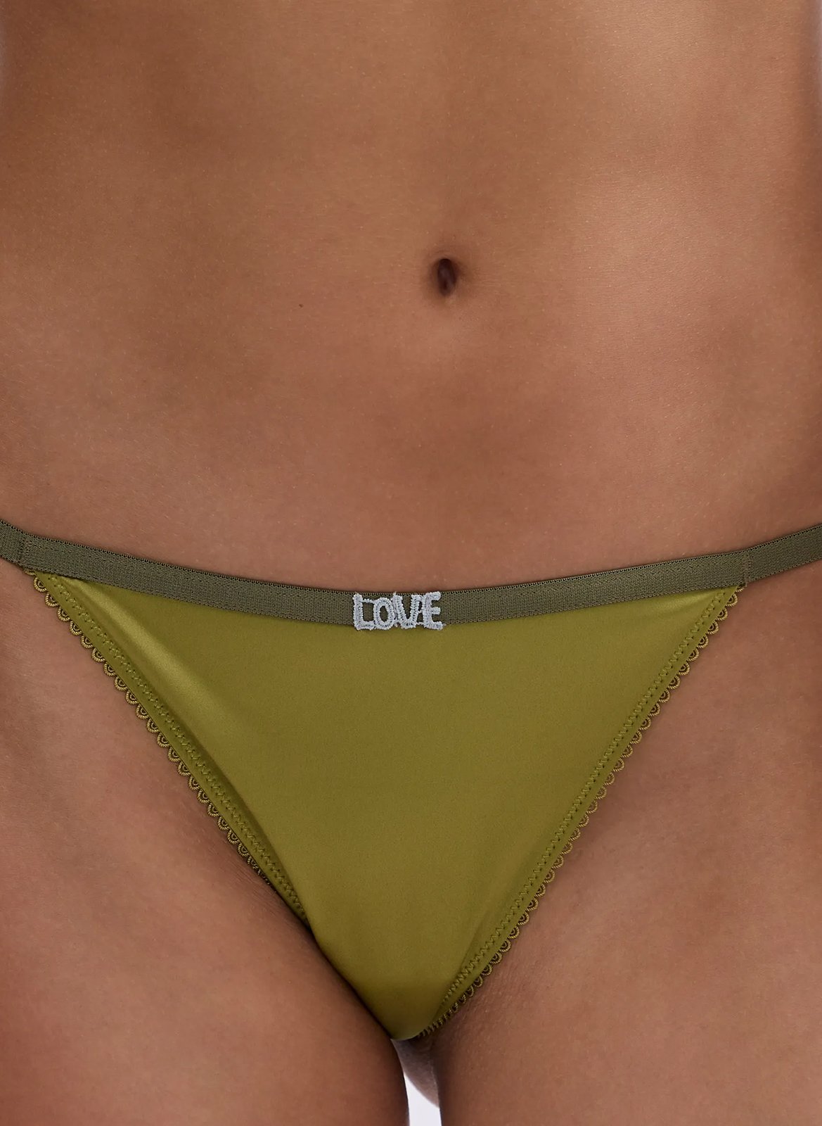 Tanga en dentelle LOVE STORIES Vert
