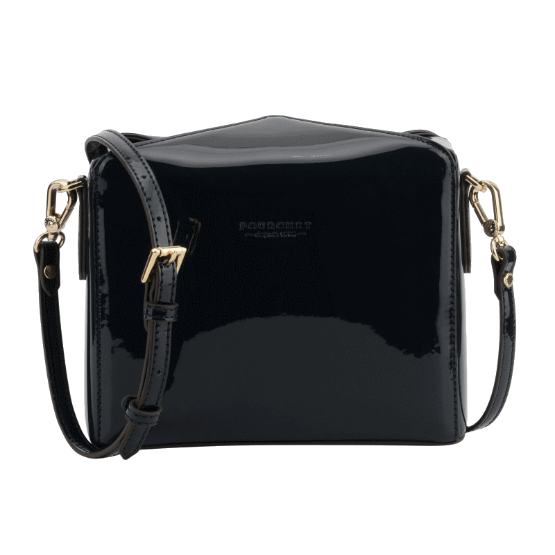 Shoulder bag - synthetic and leather POURCHET Black