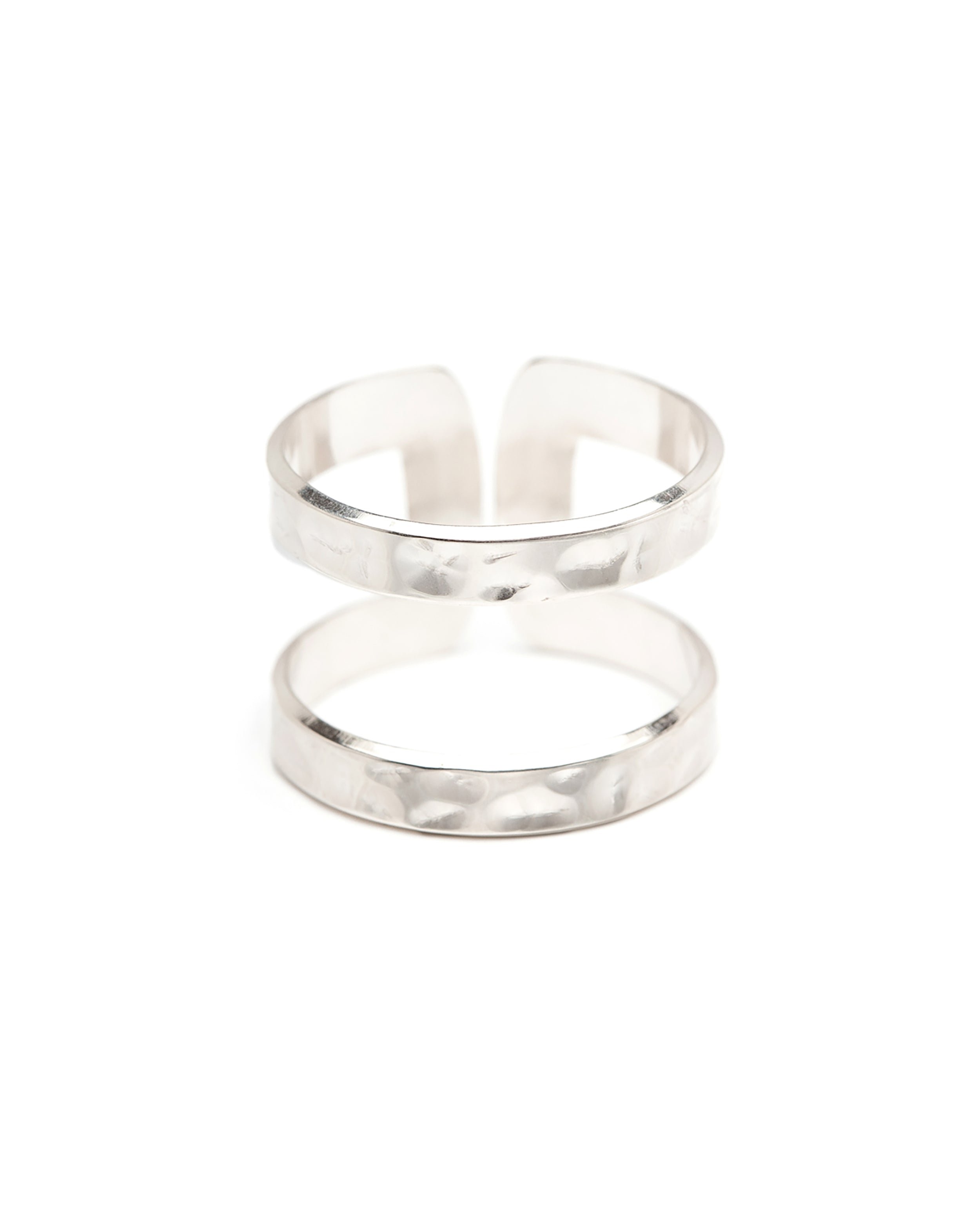 Hammered gold-plated ring MONSIEUR SIMONE