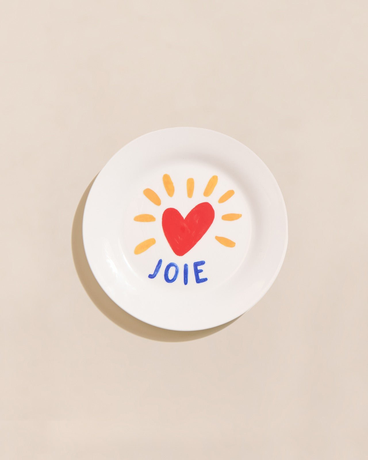 The porcelain joy plate EMOI EMOI White