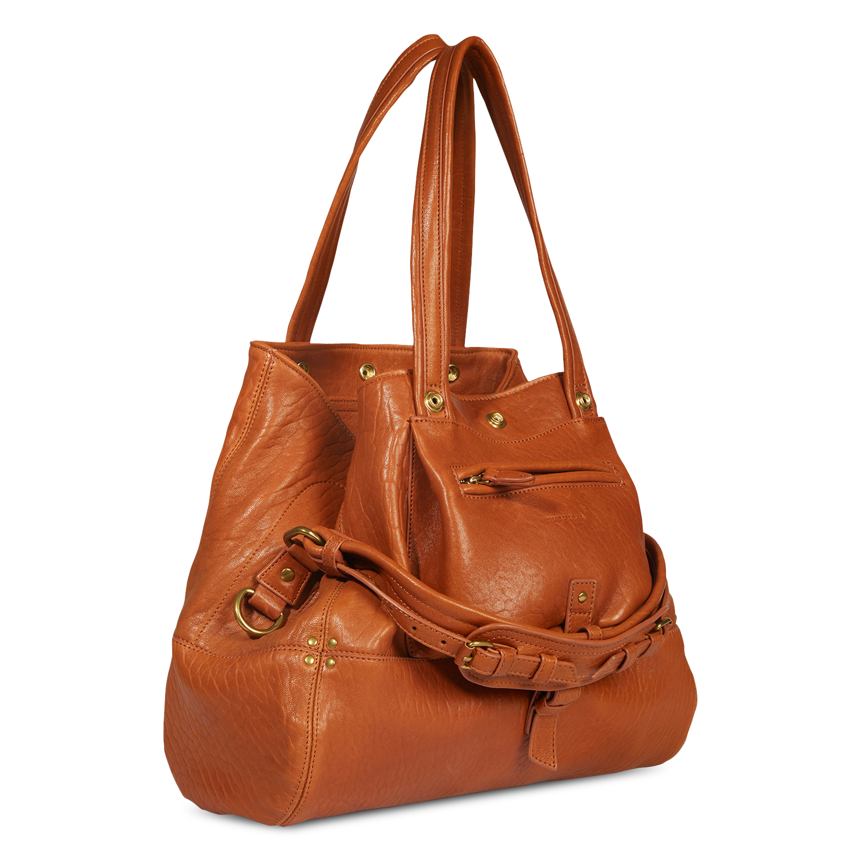 Sac cabas en cuir JEROME DREYFUSS Marron