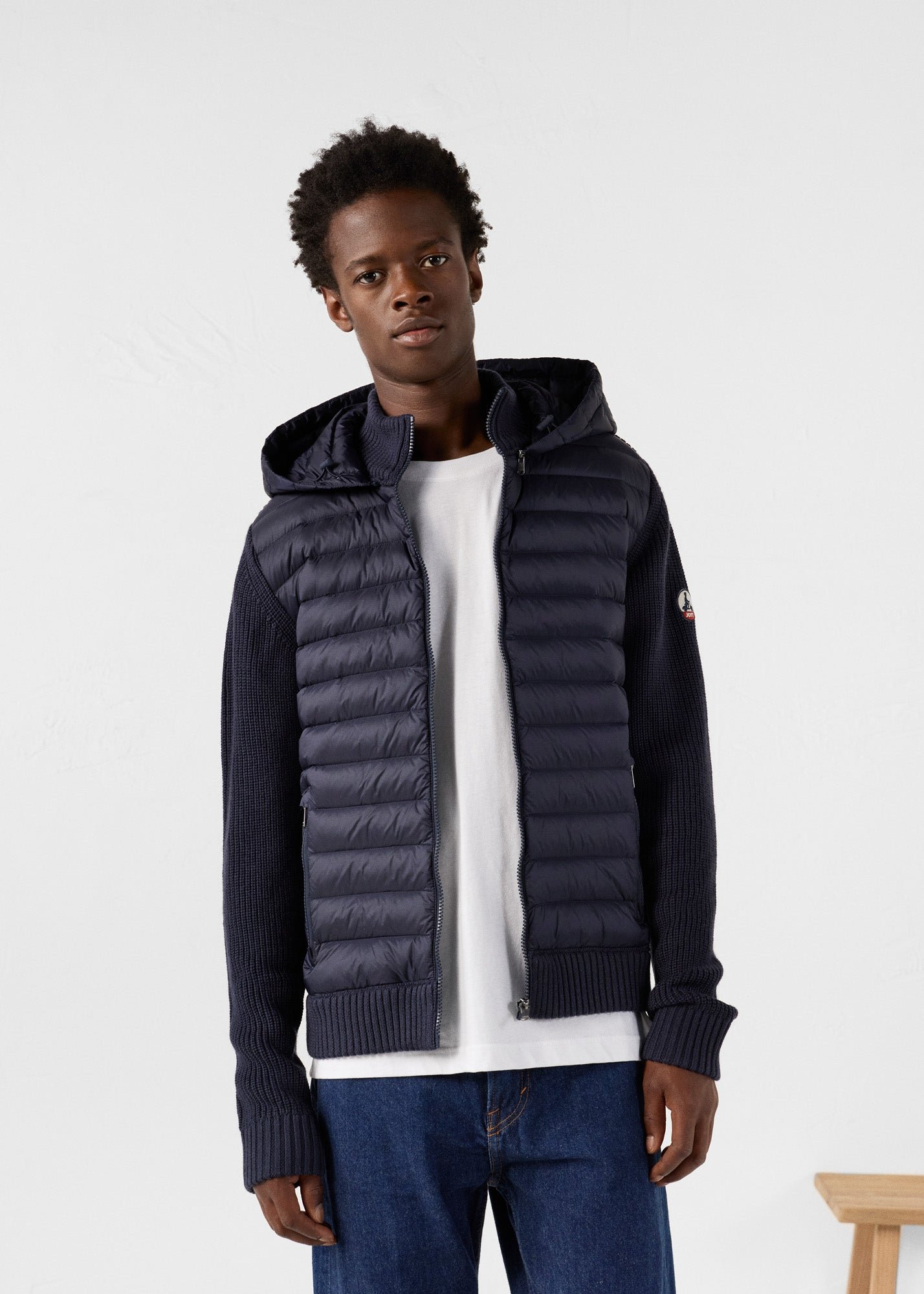 Two-tone jumping down jacket JOTT Blue