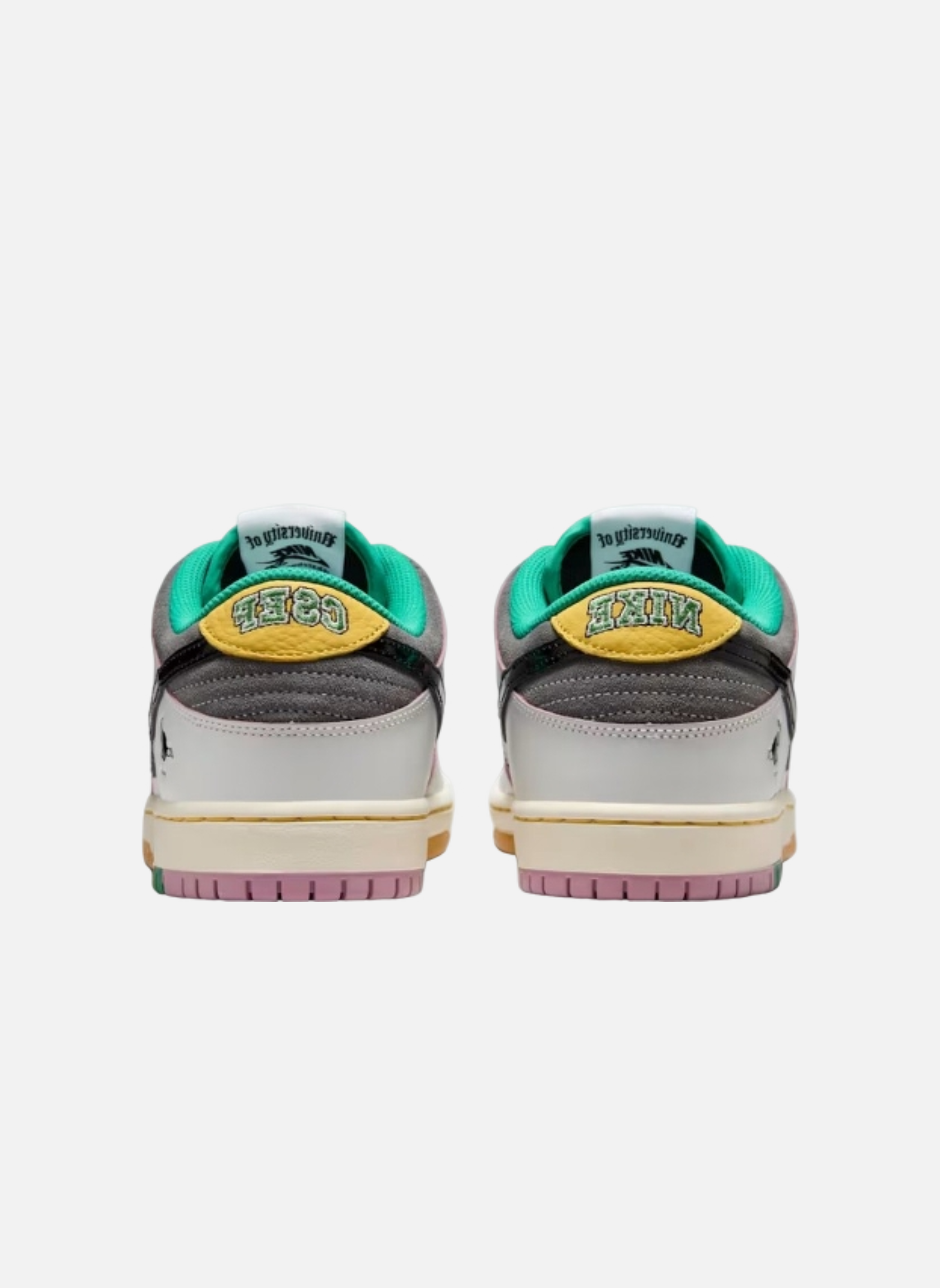 Low-top SB Dunk sneakers NIKE White