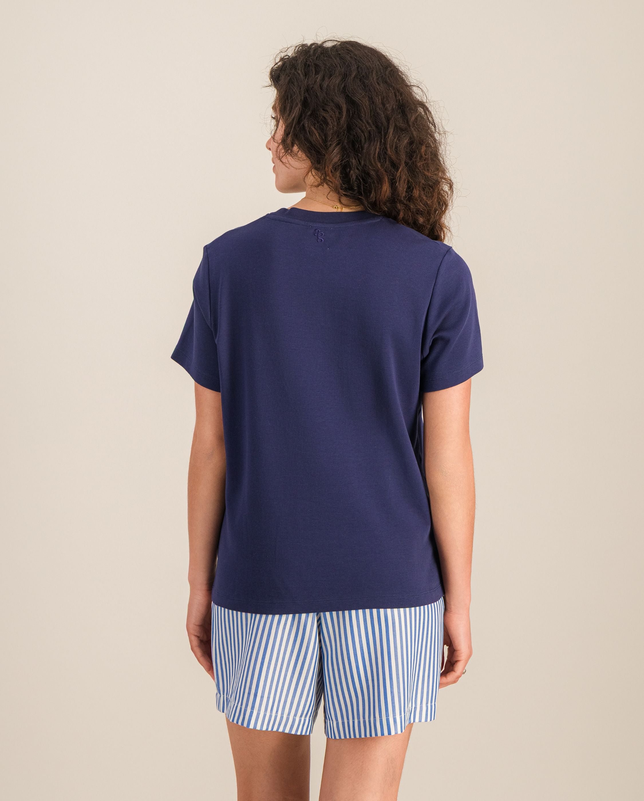 Women's organic cotton t-shirt, blue ANGARDE Blue