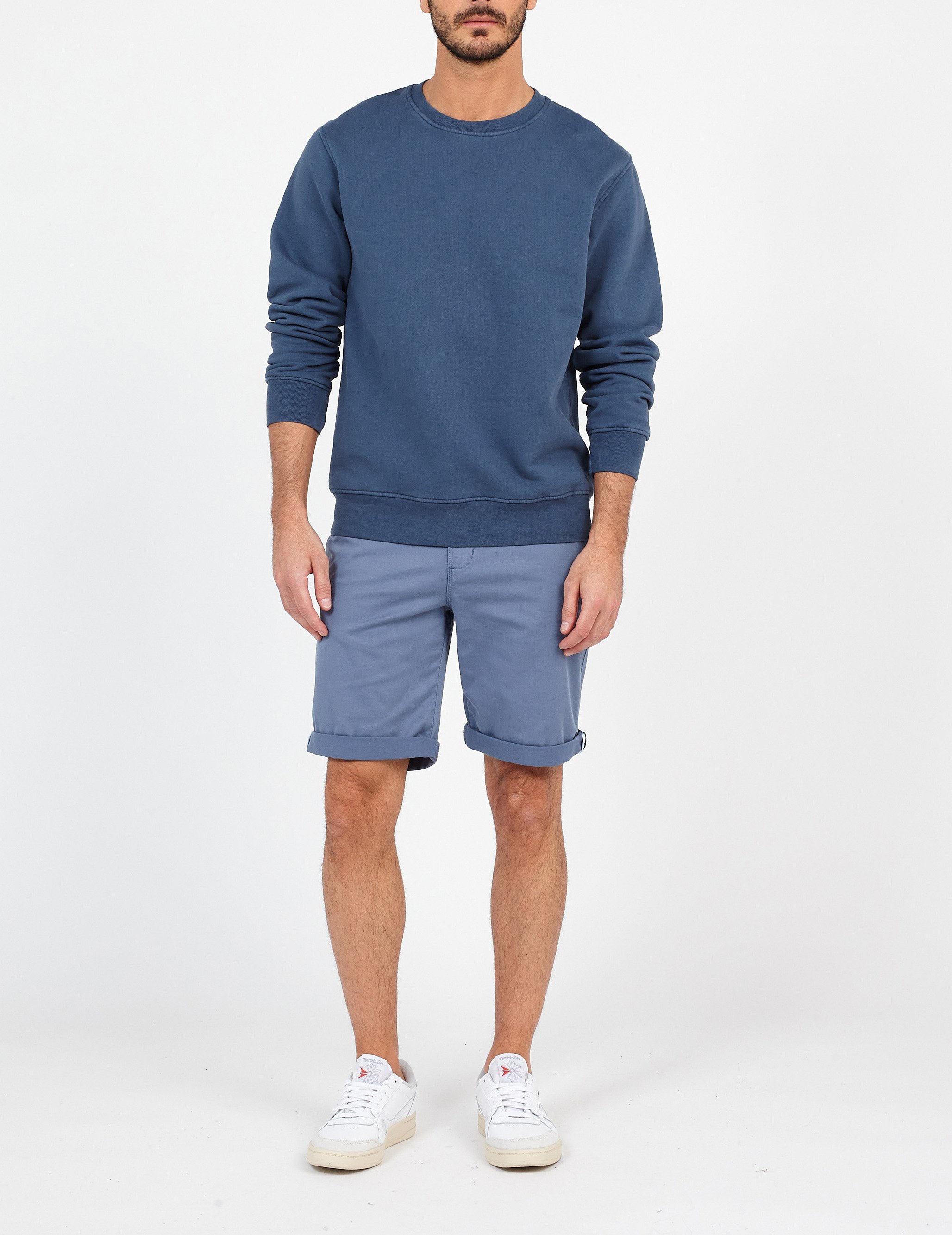 Rundhals-Sweatshirt aus Bio-Baumwolle, Regular Fit COLORFUL STANDARD Blau