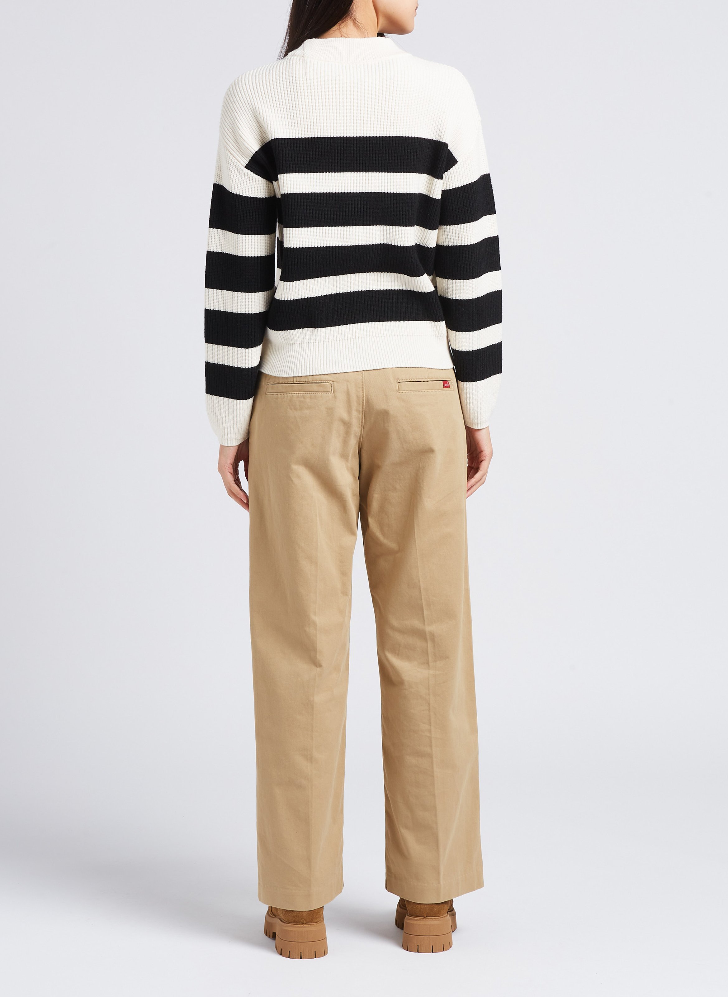 Pantalon droit en coton LEVI'S Beige
