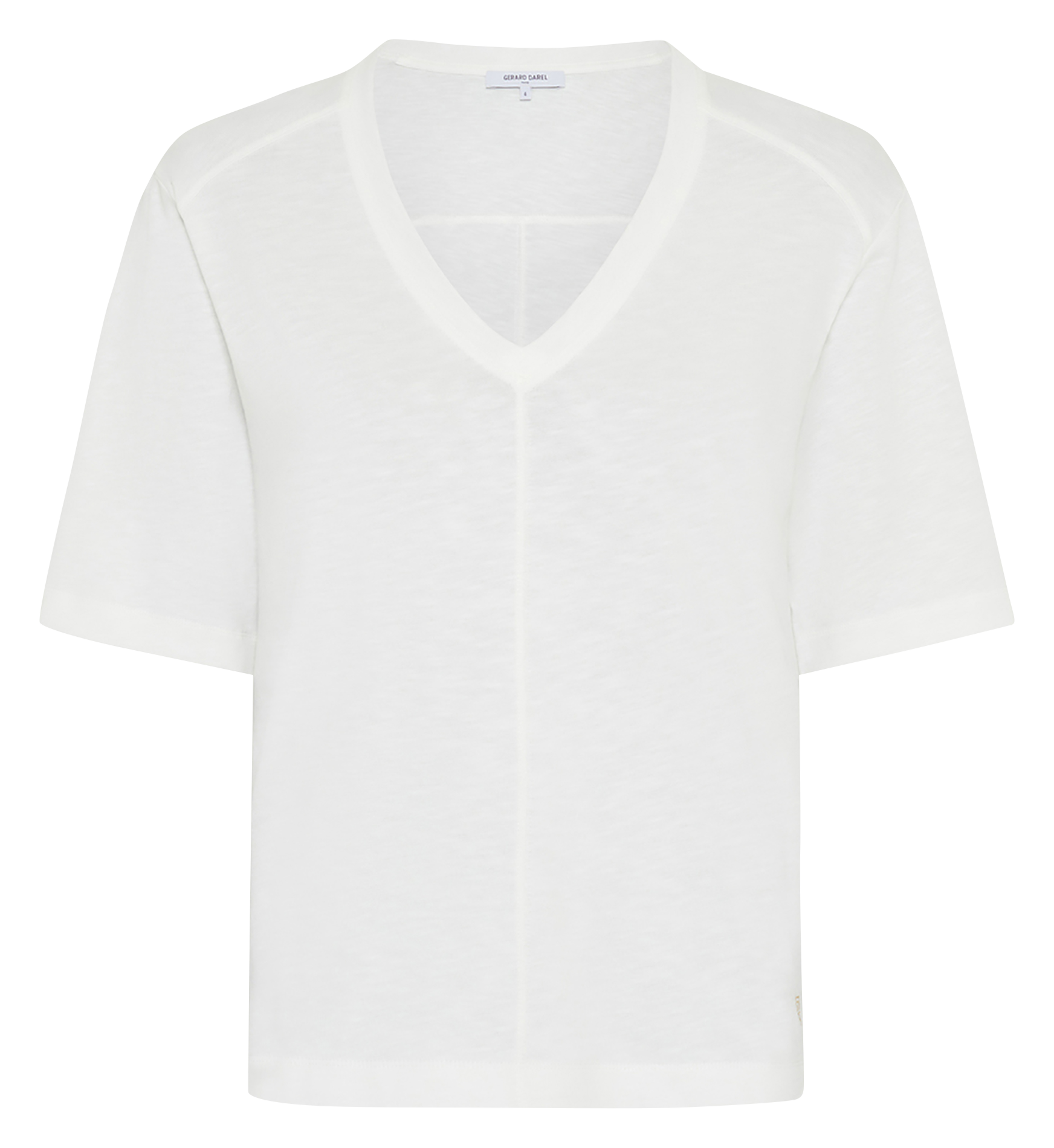 Tee-shirt droit col V en coton GERARD DAREL