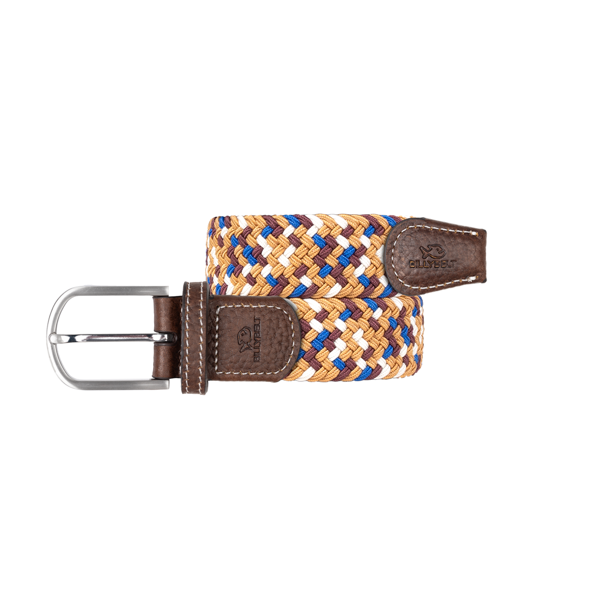 Multicolored braided elastic belt BILLYBELT