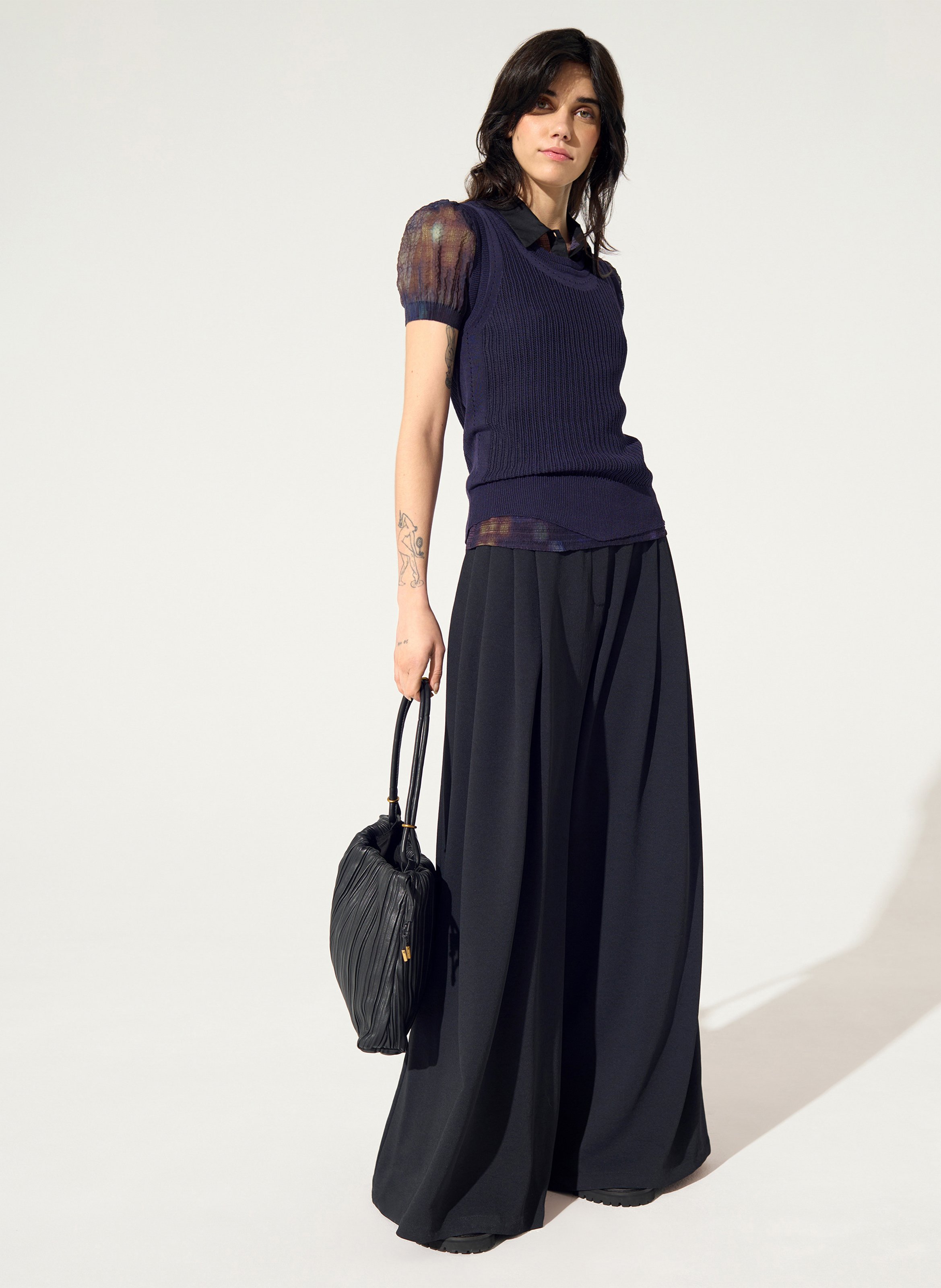 Wide trousers COTELAC Black