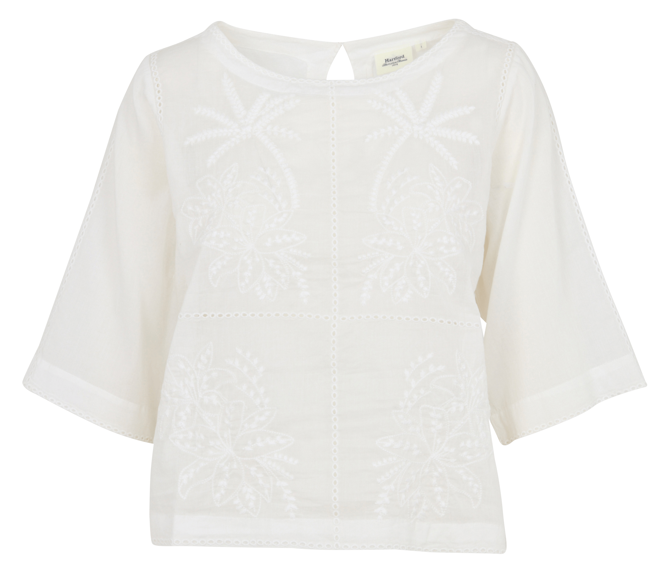 Top de algodón cuello barco HARTFORD Multicolor