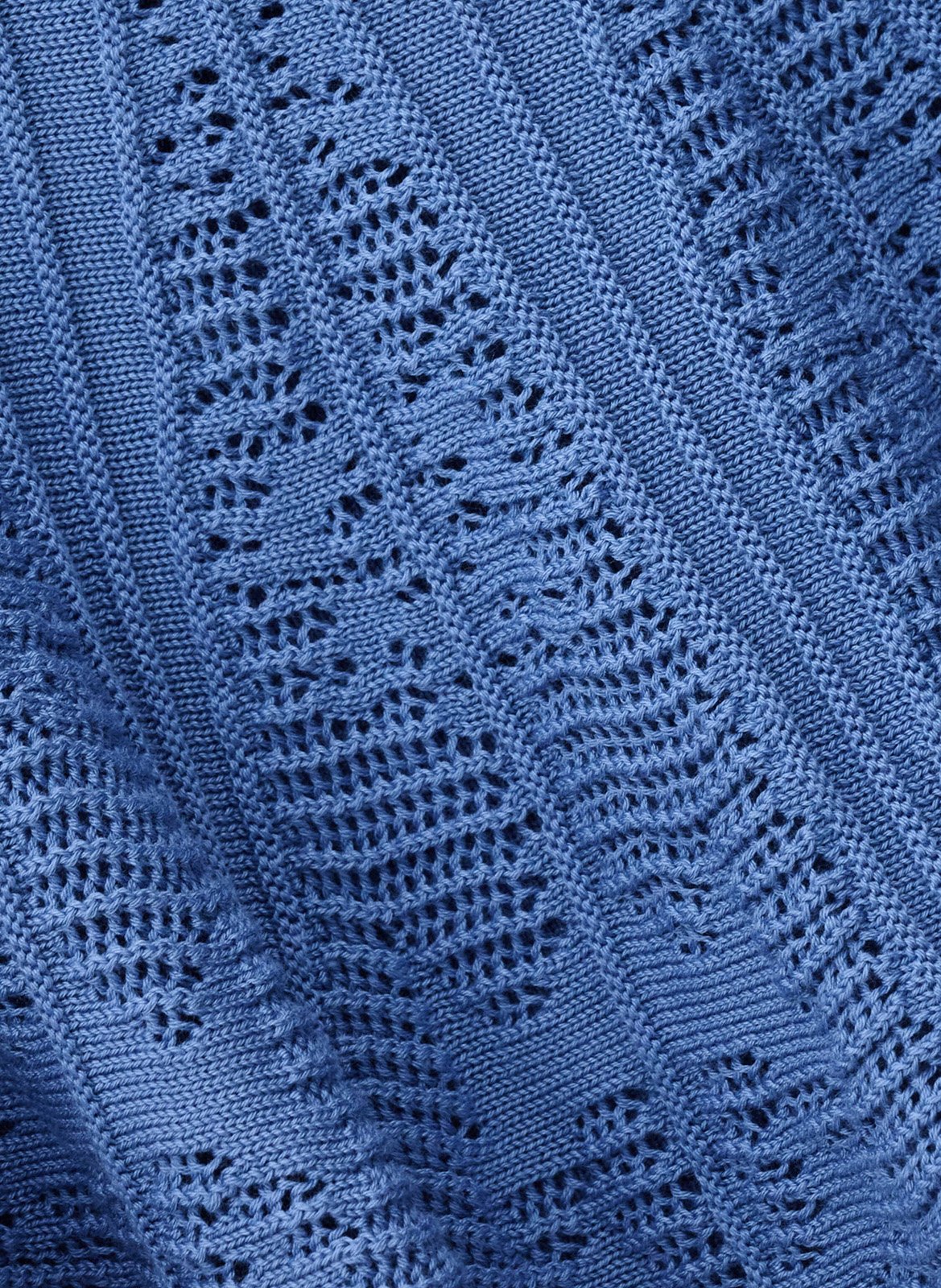 Top bardot en maille ajourée BA&SH Bleu