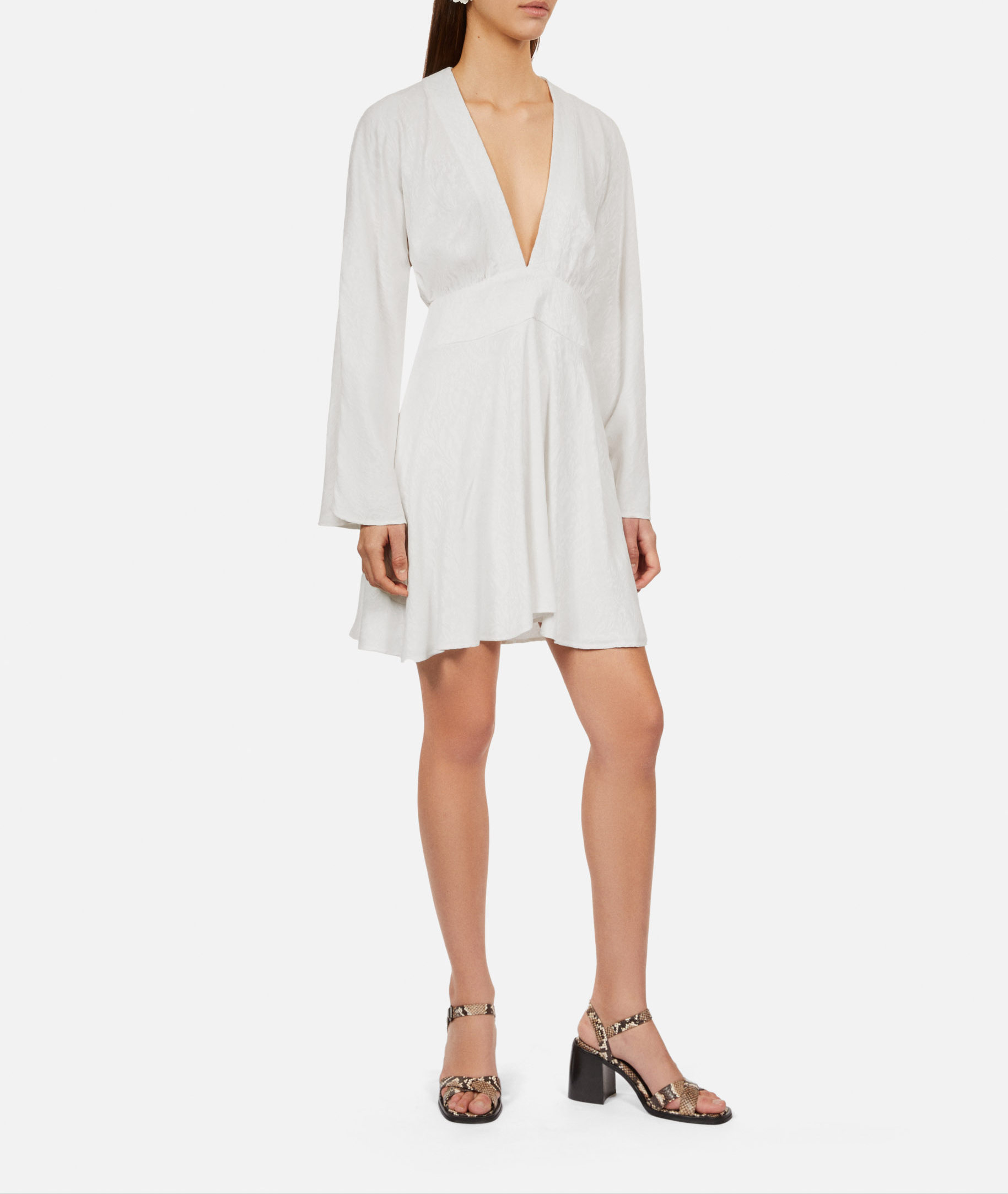 Robe courte jacquard  THE KOOPLES Blanc