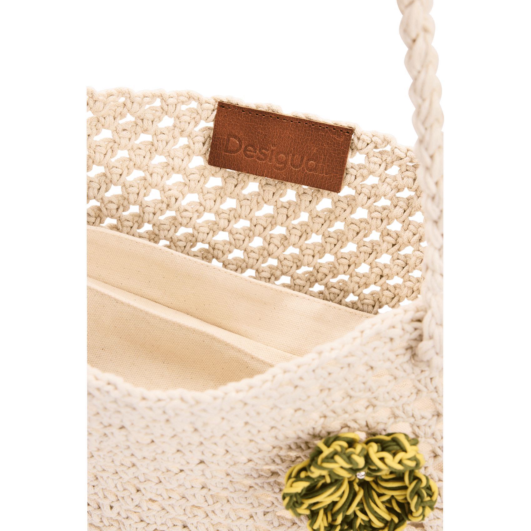 Crochet Shoulder Bag DESIGUAL Multicolored