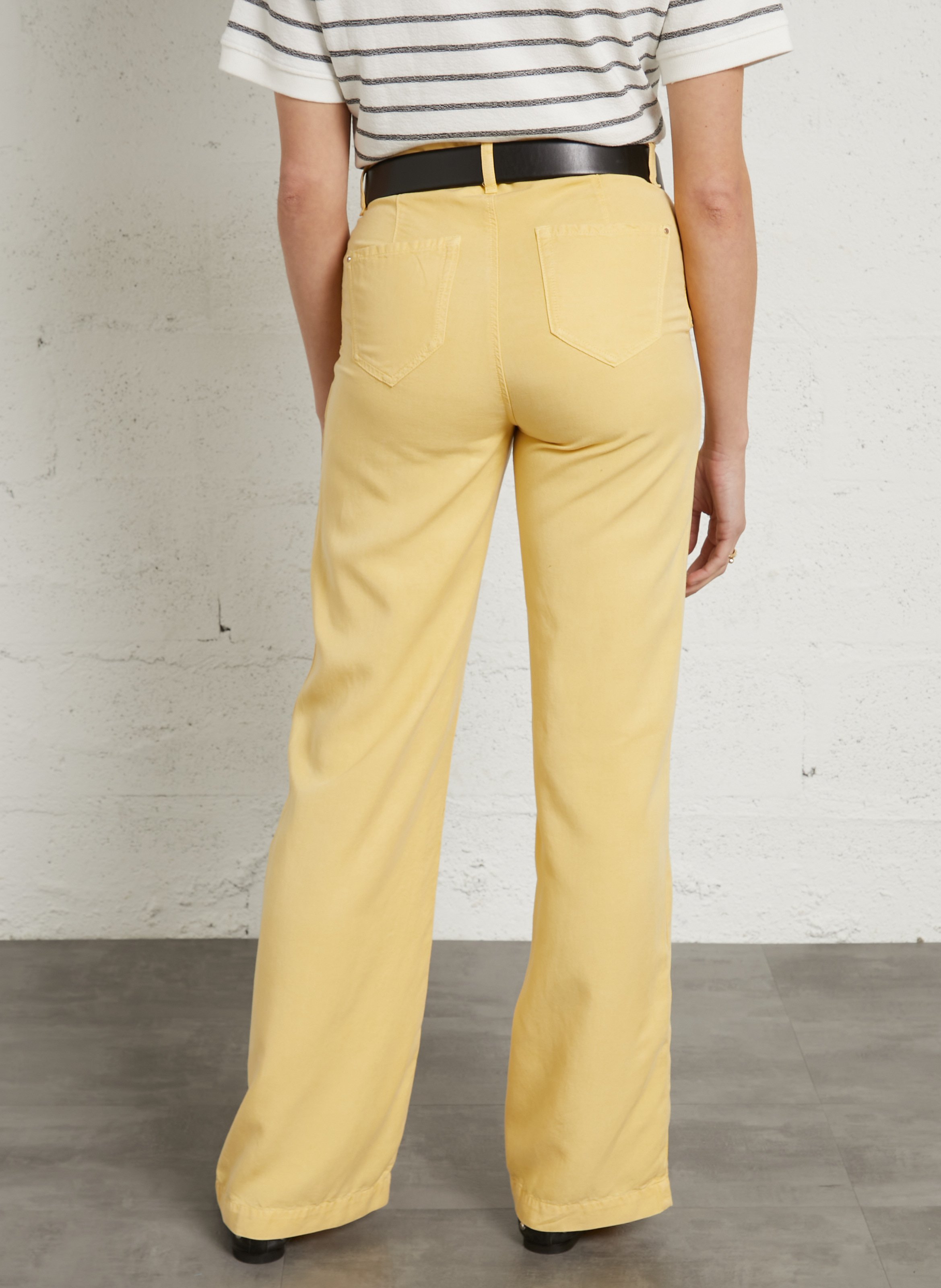 Pantalon droit MAISON 123 Jaune