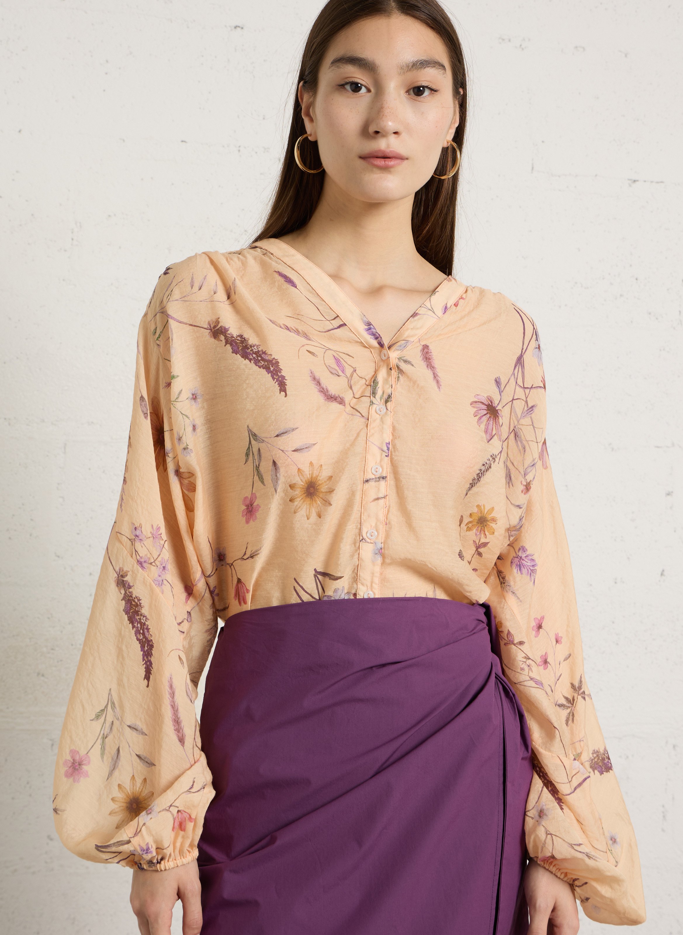 Blouse à imprimé floral BERENICE Multicolore
