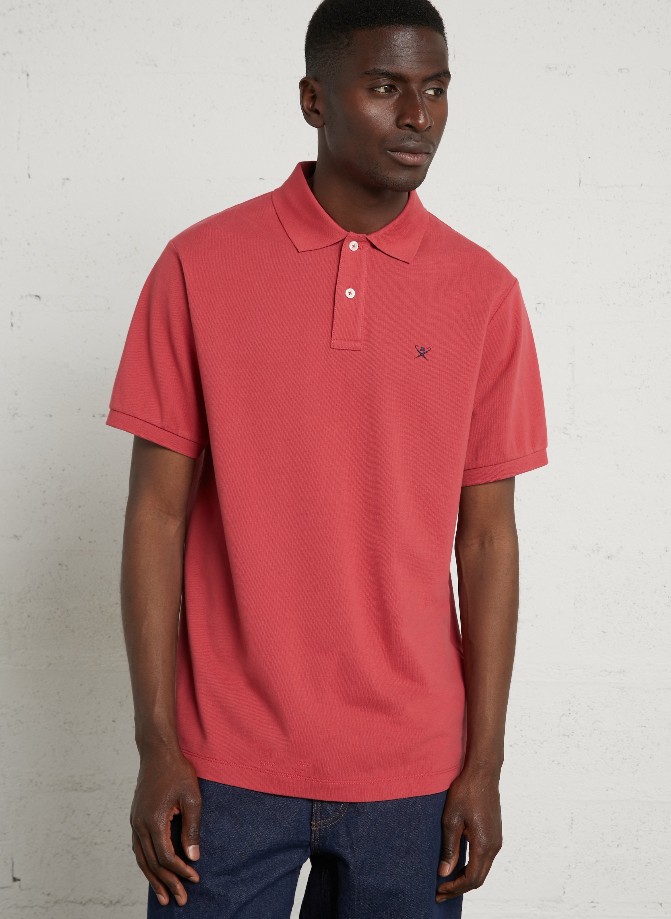 Polo droit manches courtes uni HACKETT Rouge