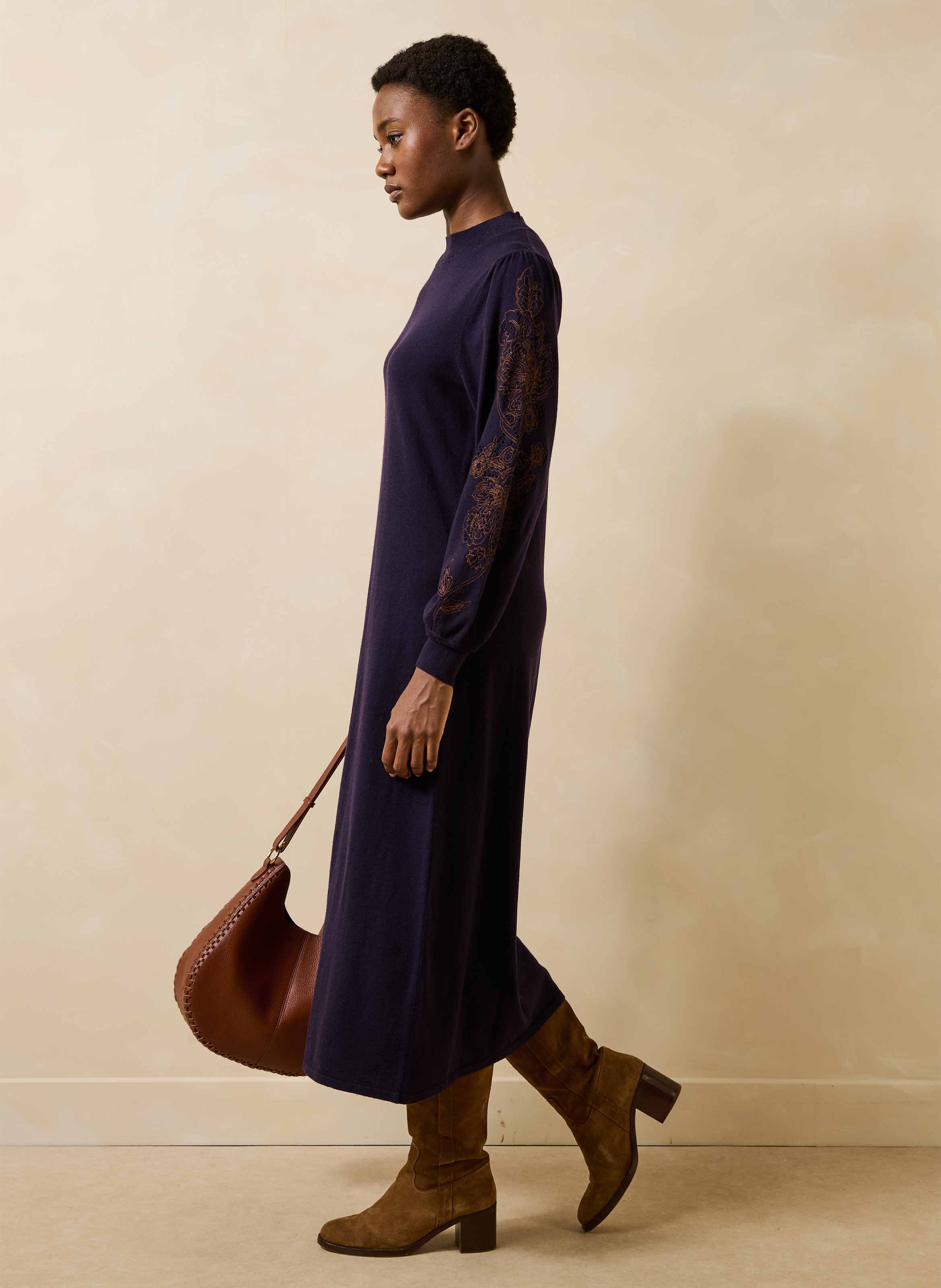 Langes, weites Pulloverkleid LA FEE MARABOUTEE Mehrfarbig