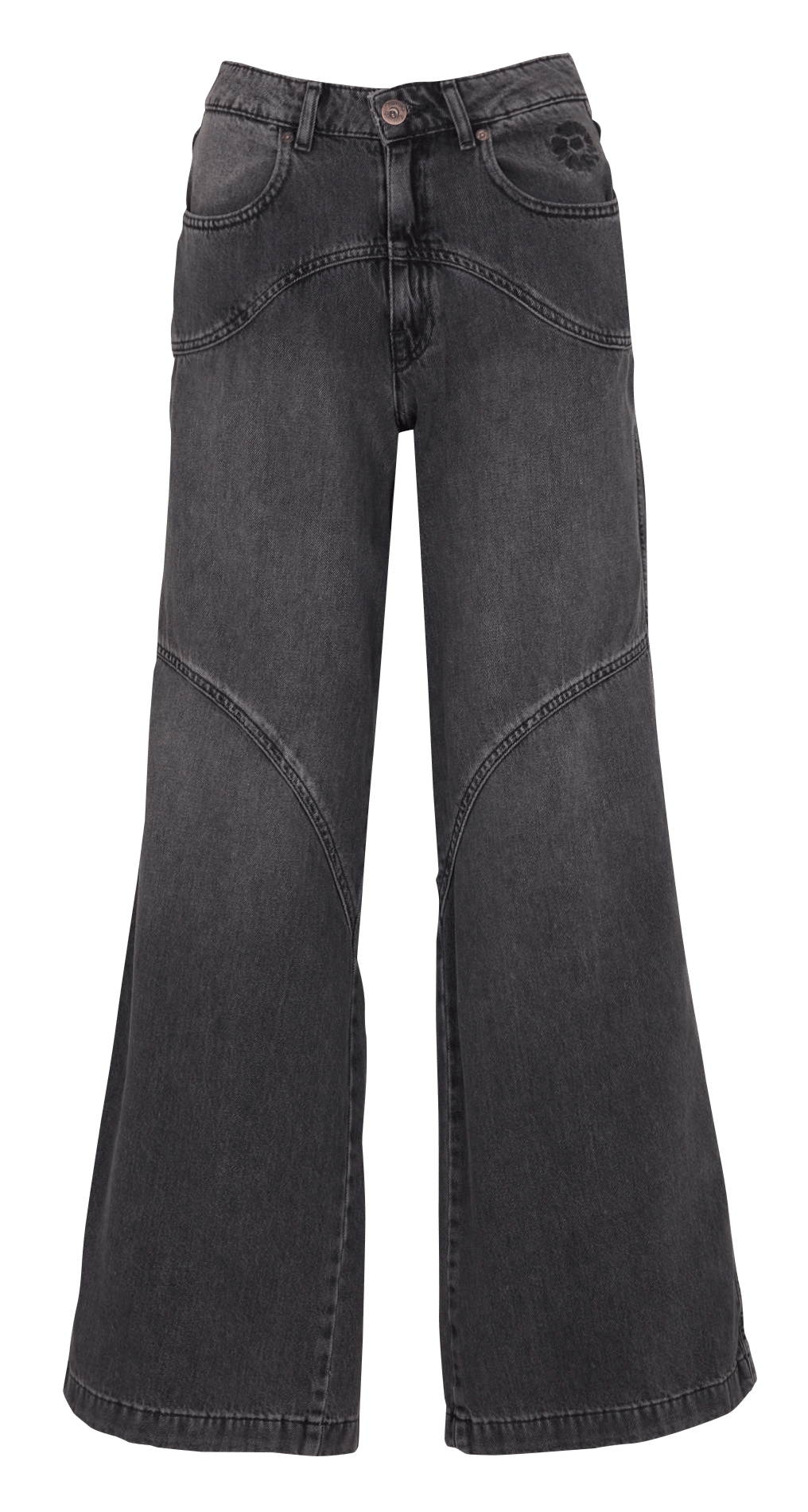 Wide-leg cotton jeans BILLABONG Black