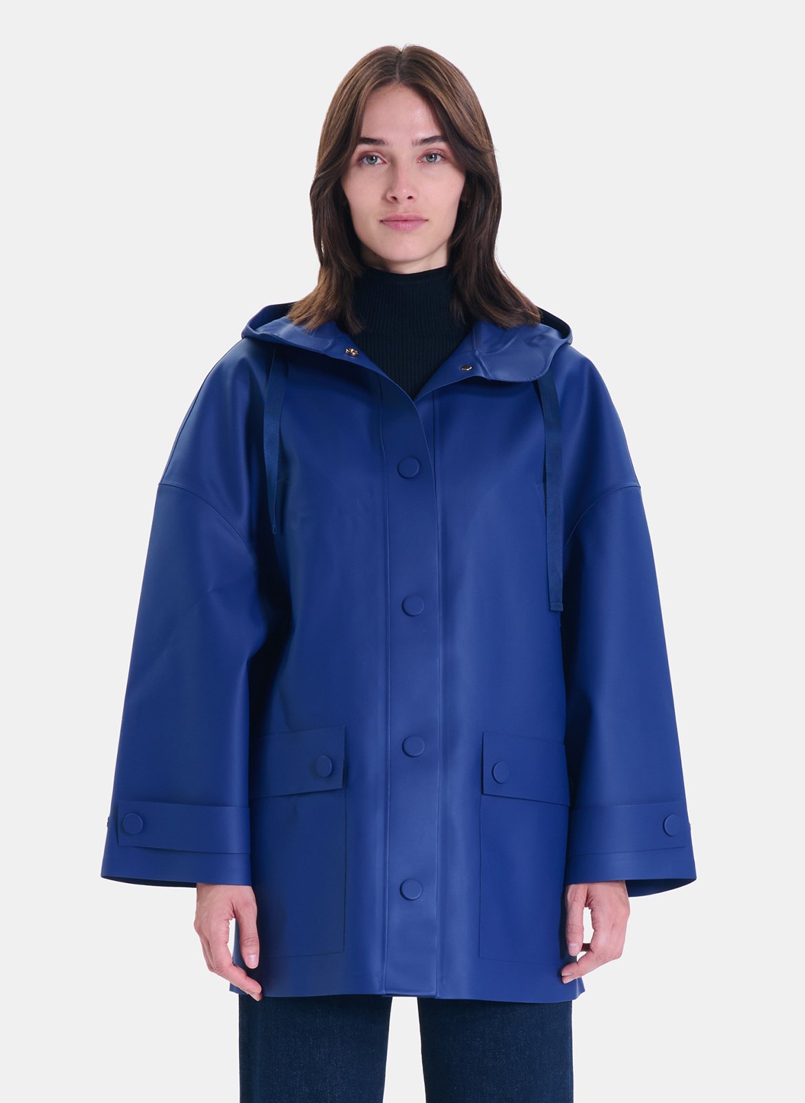 Trench ample à capuche ZAPA Blauw