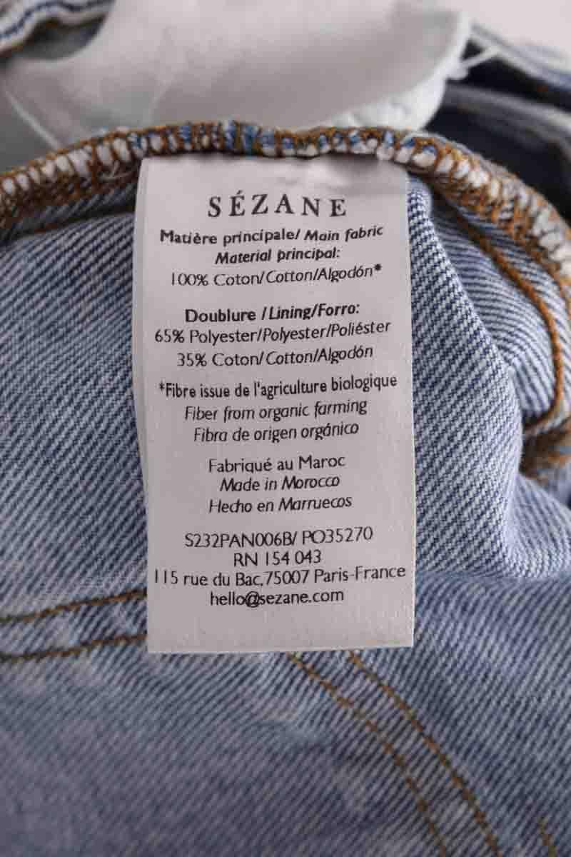 Wide-leg jeans SEZANE - Seconde main Blue
