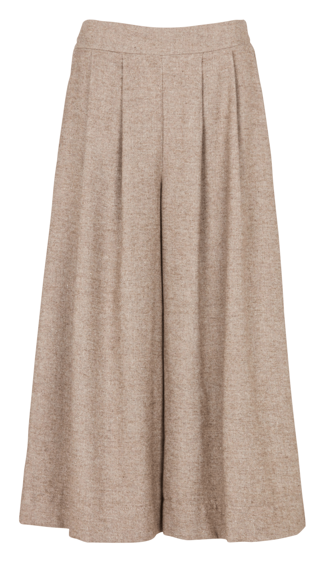 Tweed culotte trousers LA FEE MARABOUTEE Beige