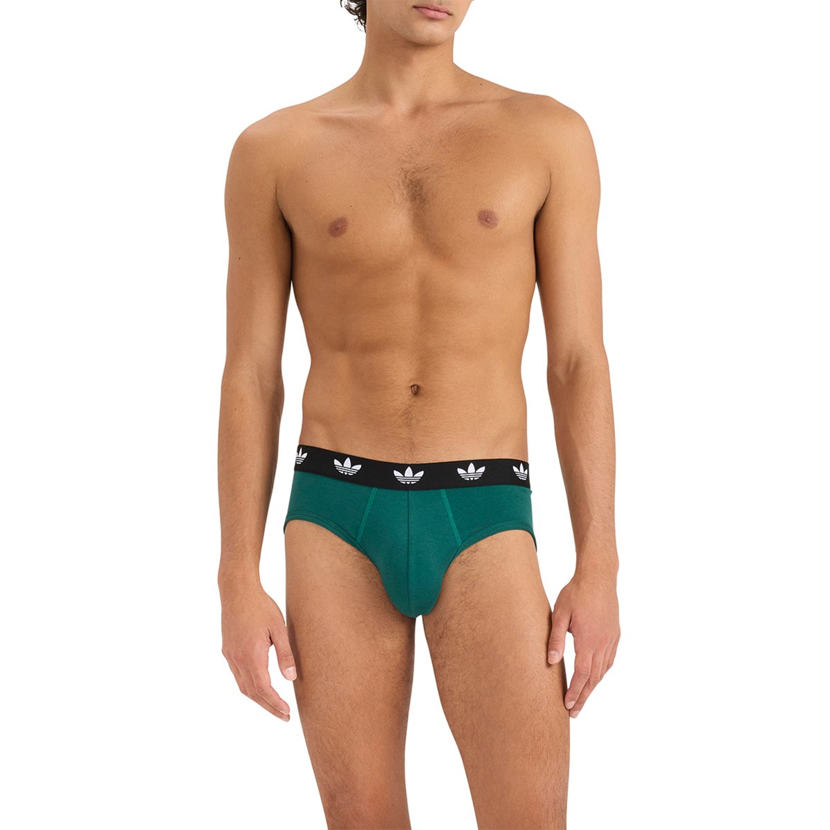 Pack of 3 men's comfort flex cotton briefs by adidas Originals ADIDAS UNDERWEAR Multicolored