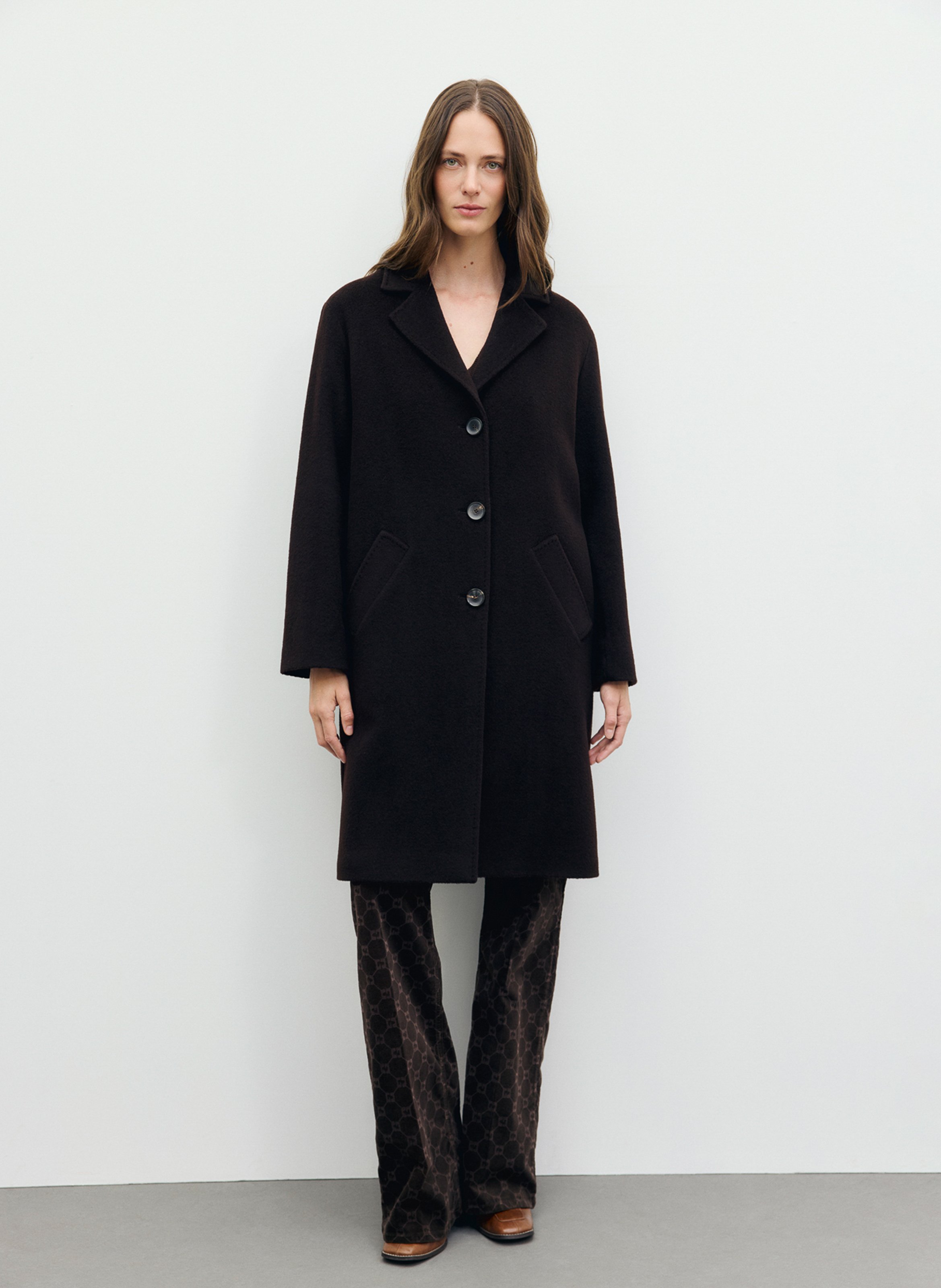 Gerade geschnittener Wollmix-Mantel GERARD DAREL