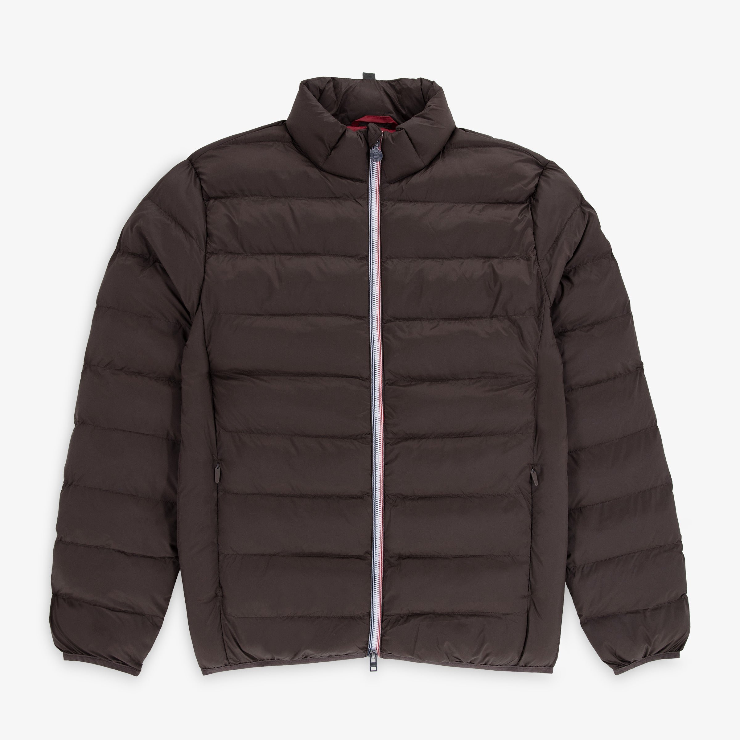 Long-sleeved puffer jacket SERGE BLANCO Brown