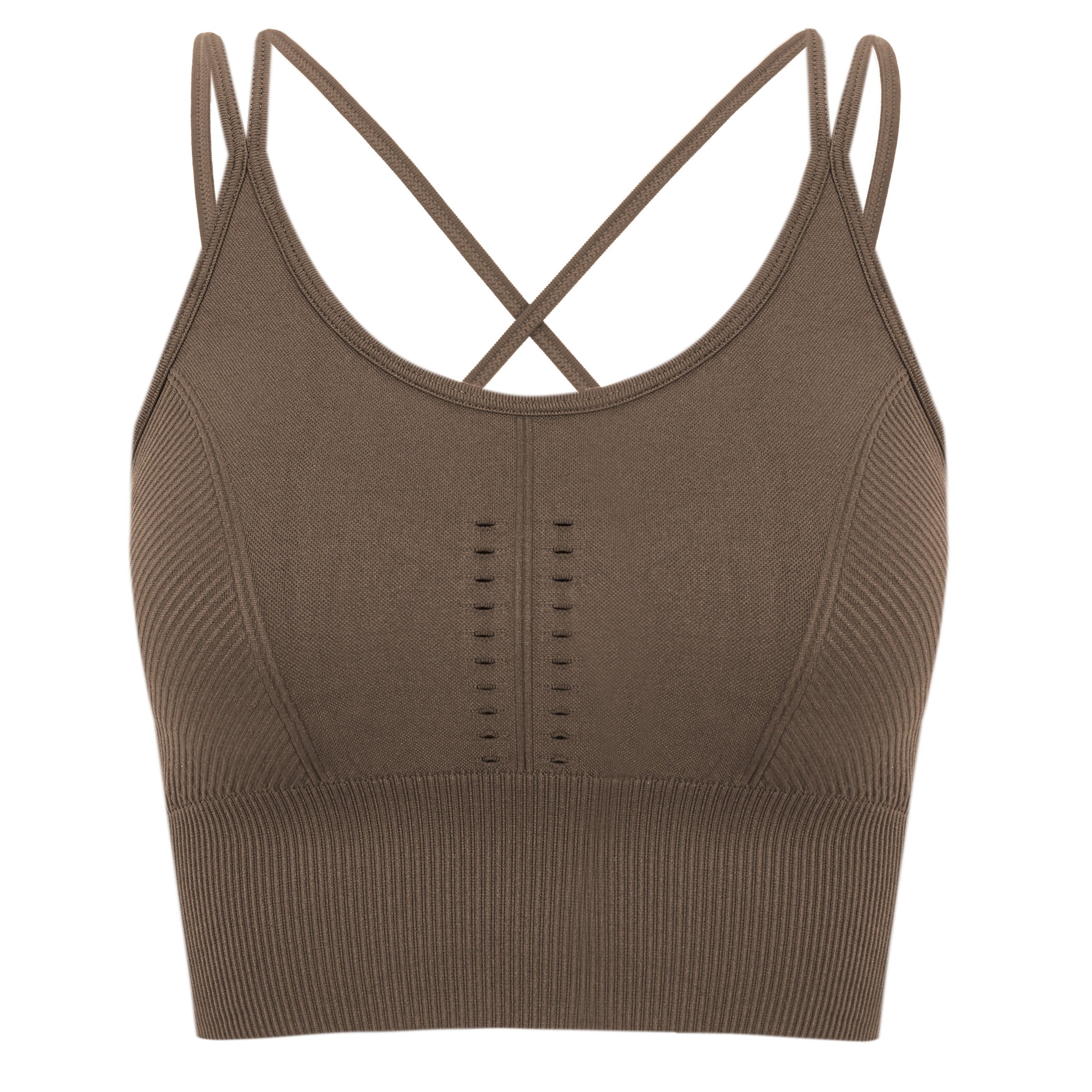 Seamless sports bra with removable padding BORN LIVING YOGA