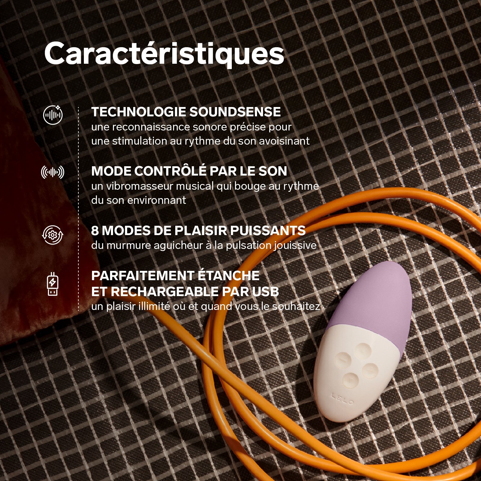Clitoral stimulator activated by sound, lelo siri 3 LELO Calm lavender