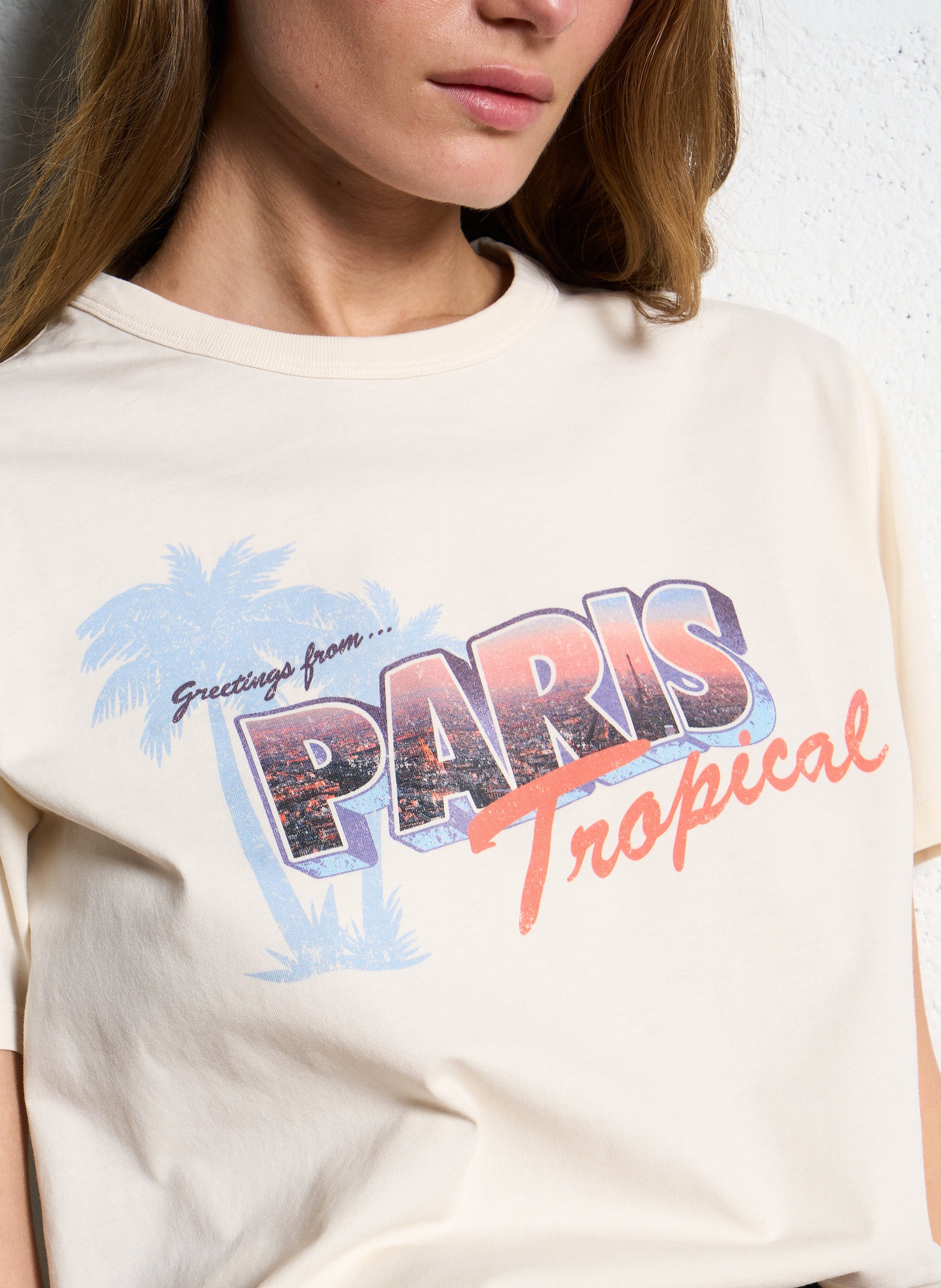 Cotton printed T-shirt HARTFORD Multicolored