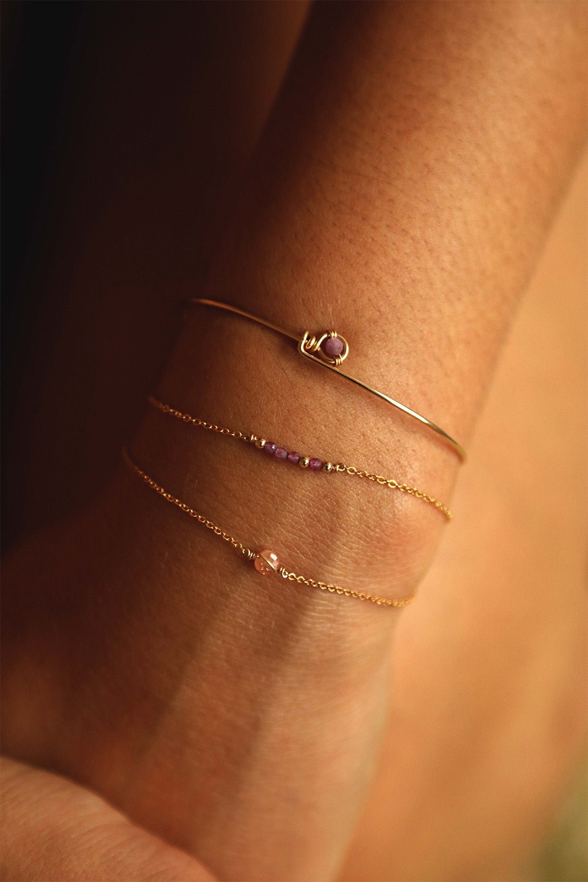 Thea Bracelet - Ruby YAY Pink