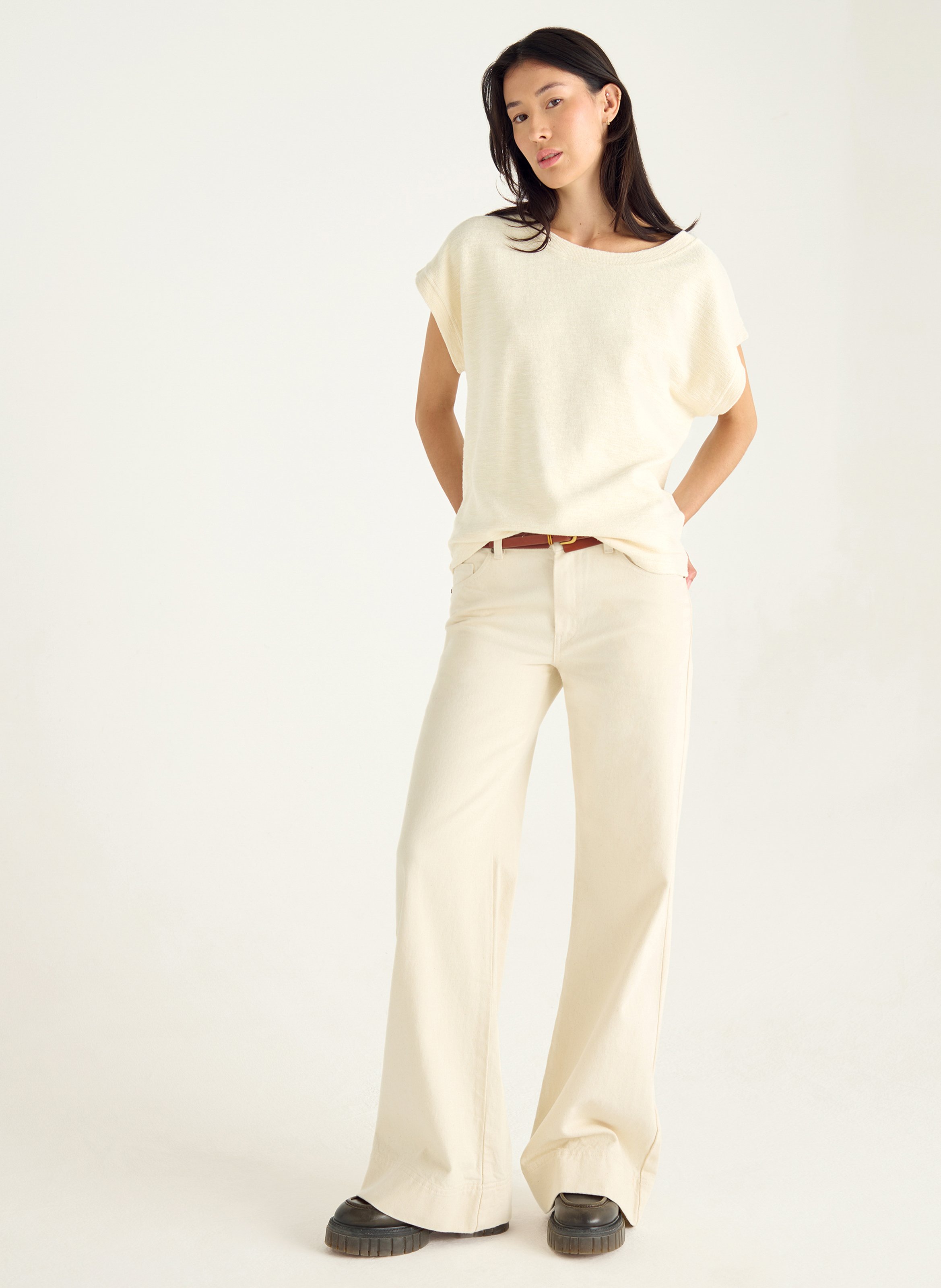 Jacksonville - T-Shirt mit Rundhalsausschnitt aus Baumwoll-Mix ACOTE Weiss