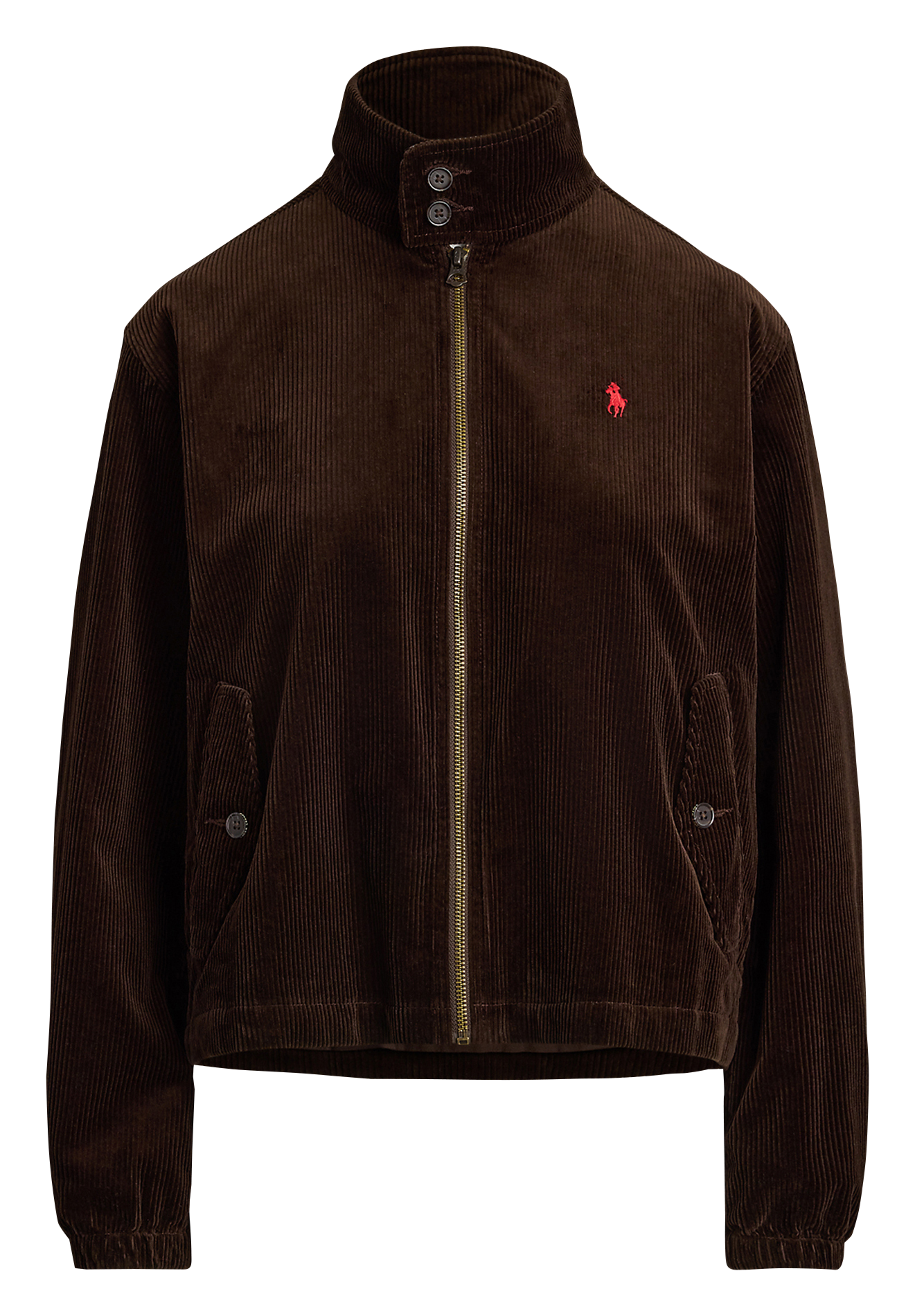 Veste col montant en coton POLO RALPH LAUREN Marron