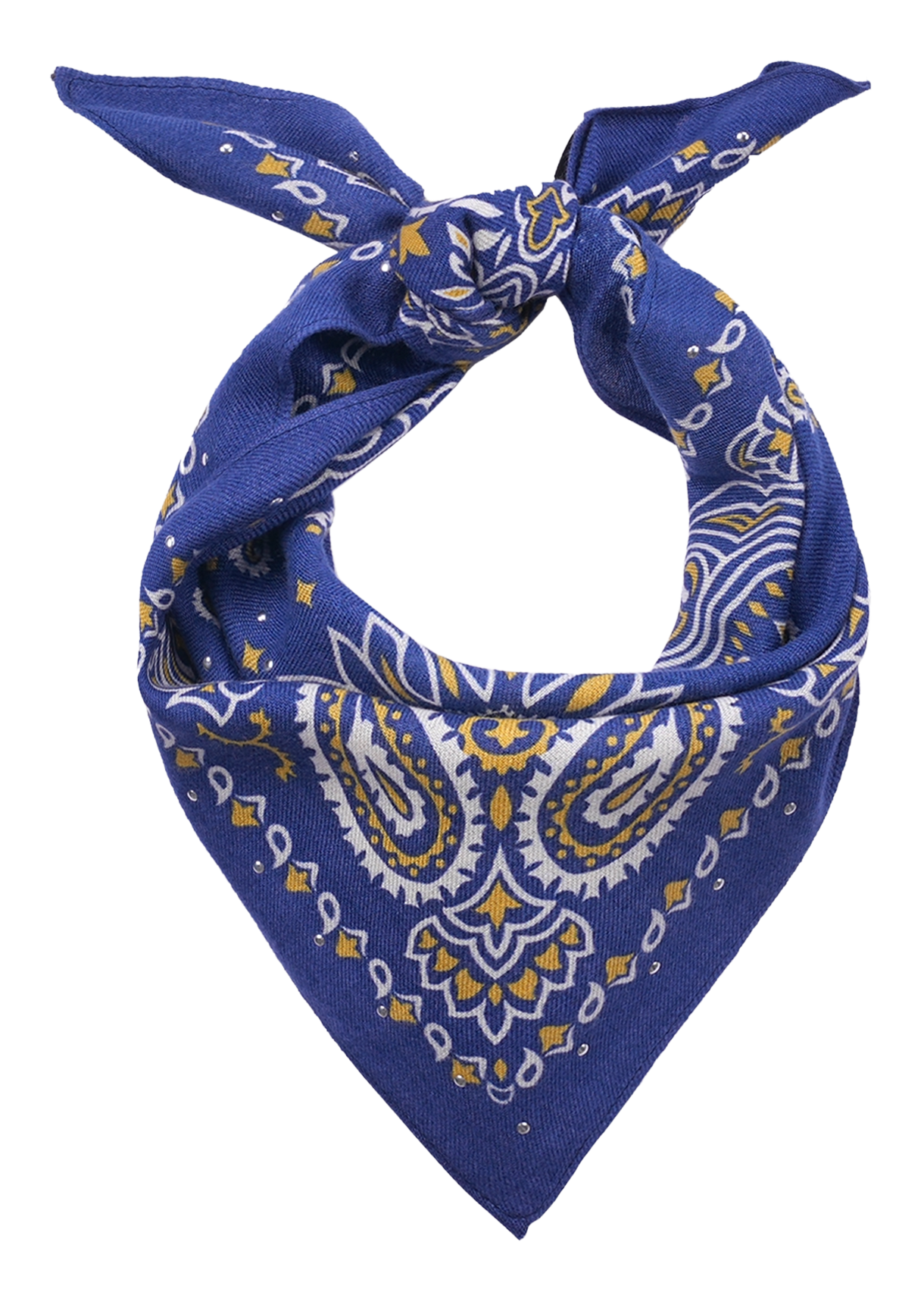 Bandana printed scarf WILD Blue