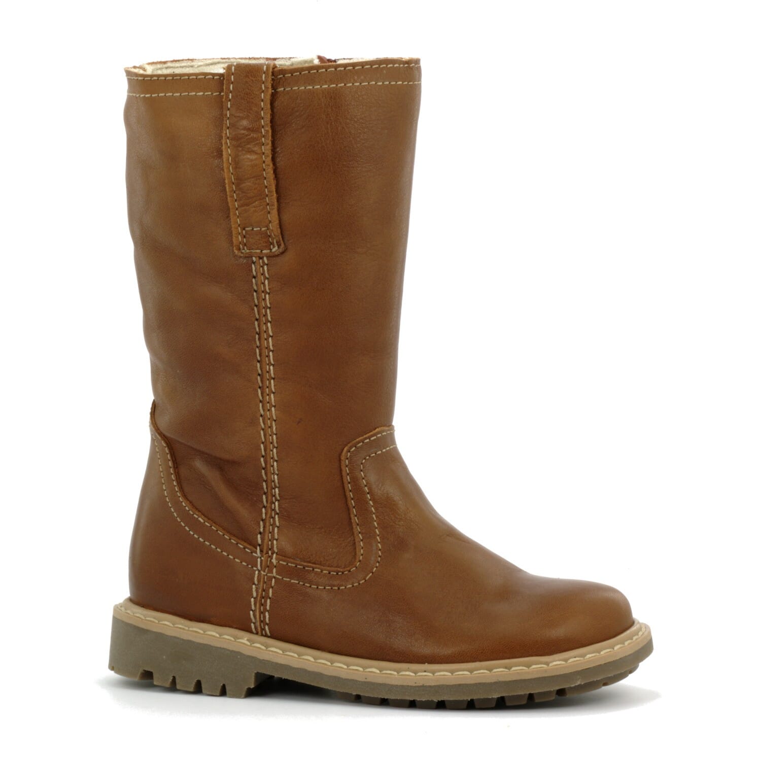 Children's leather boots Boni & Sidonie Brown