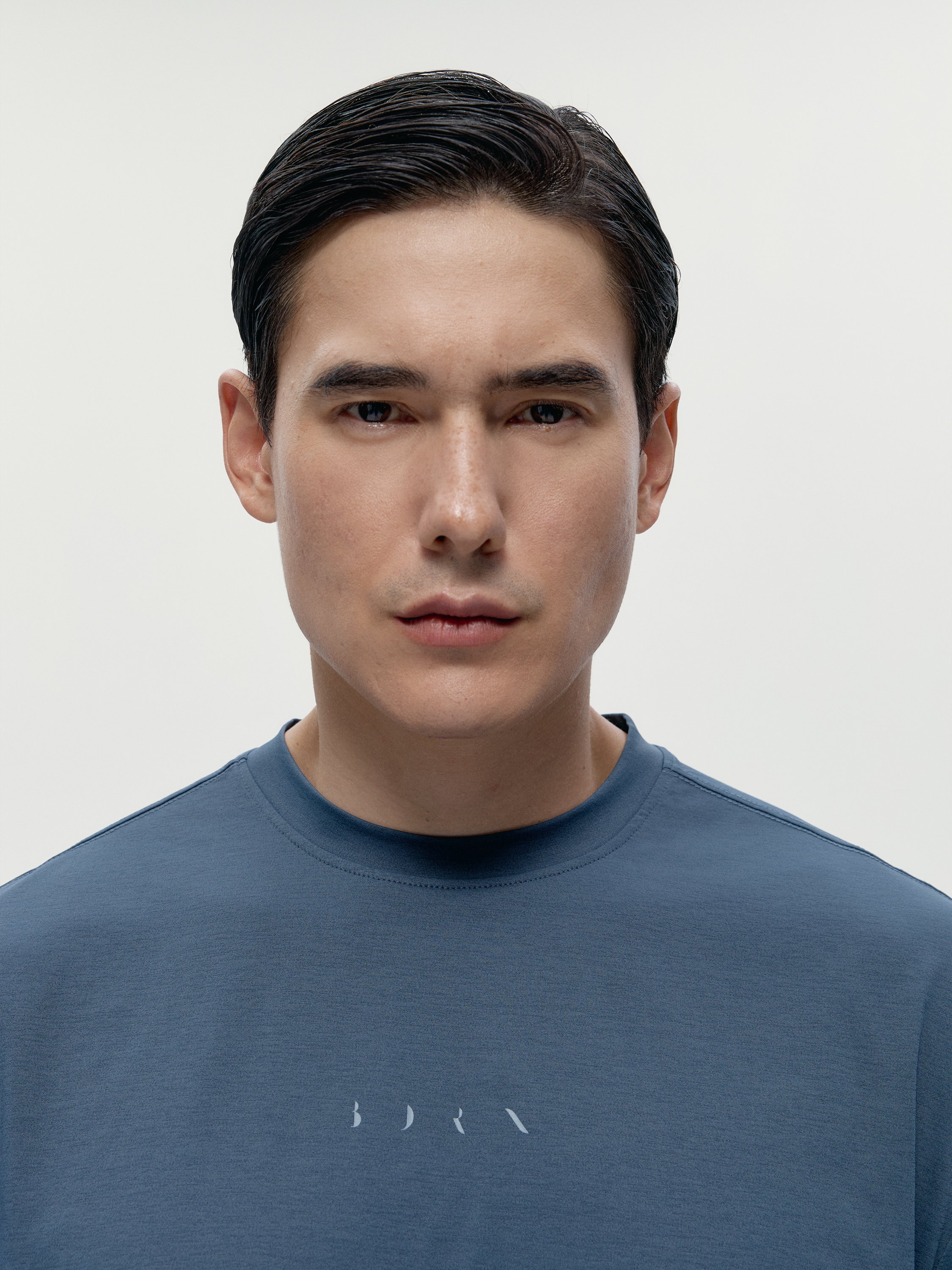 Short-sleeve fawn T-shirt BORN LIVING YOGA Blue