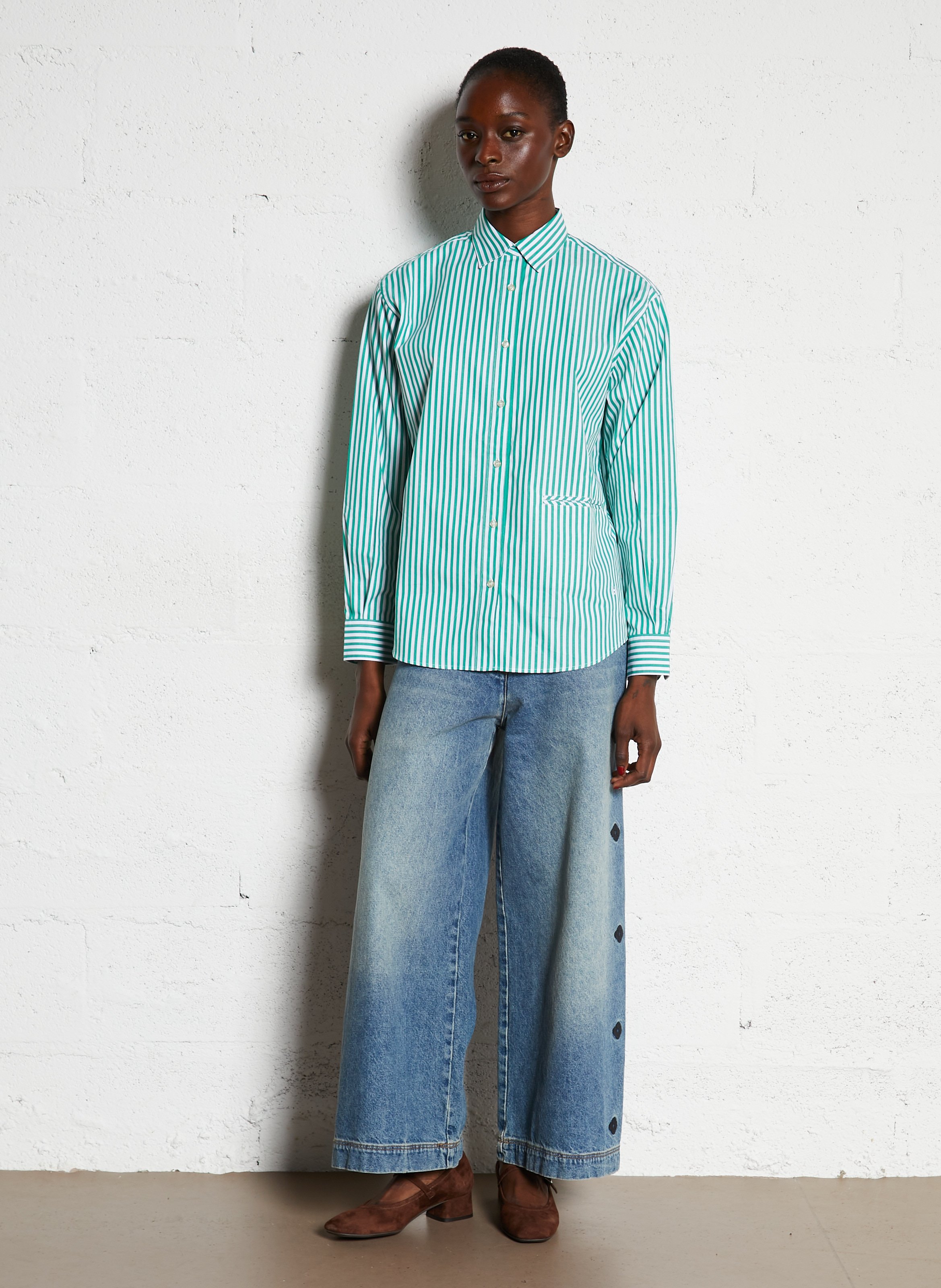 Suède Mary-Janes met hak REQINS Bruin