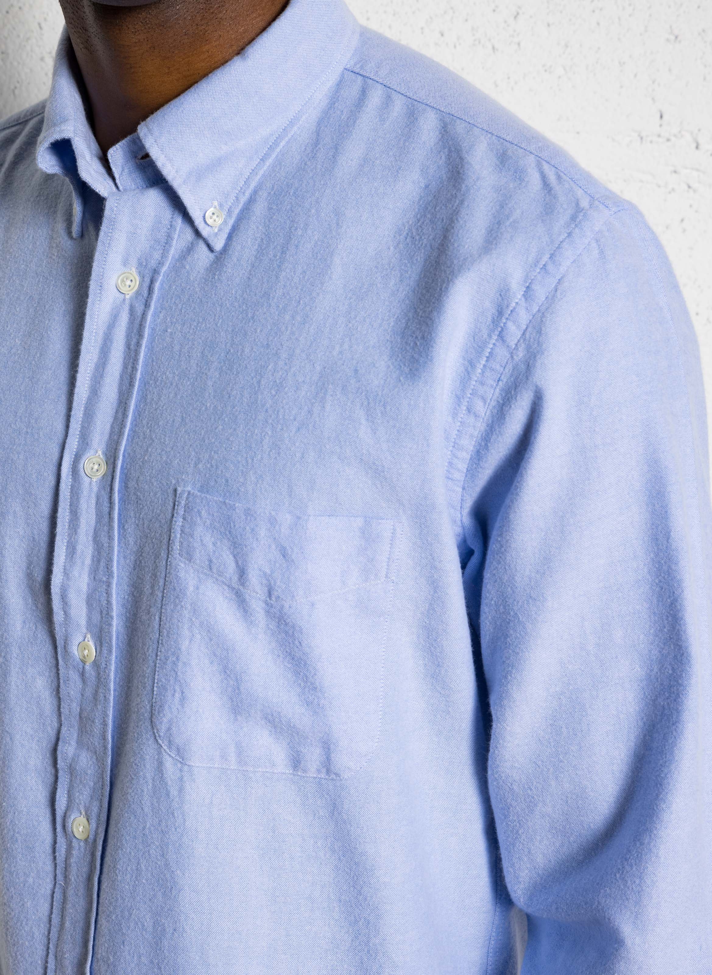 Chemise col américain en coton HARTFORD Bleu