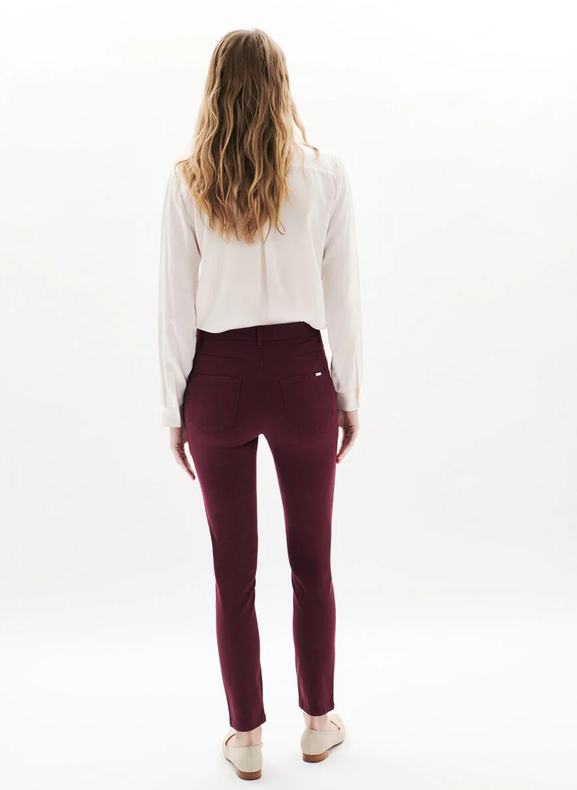 Jean slim CAROLL Rouge