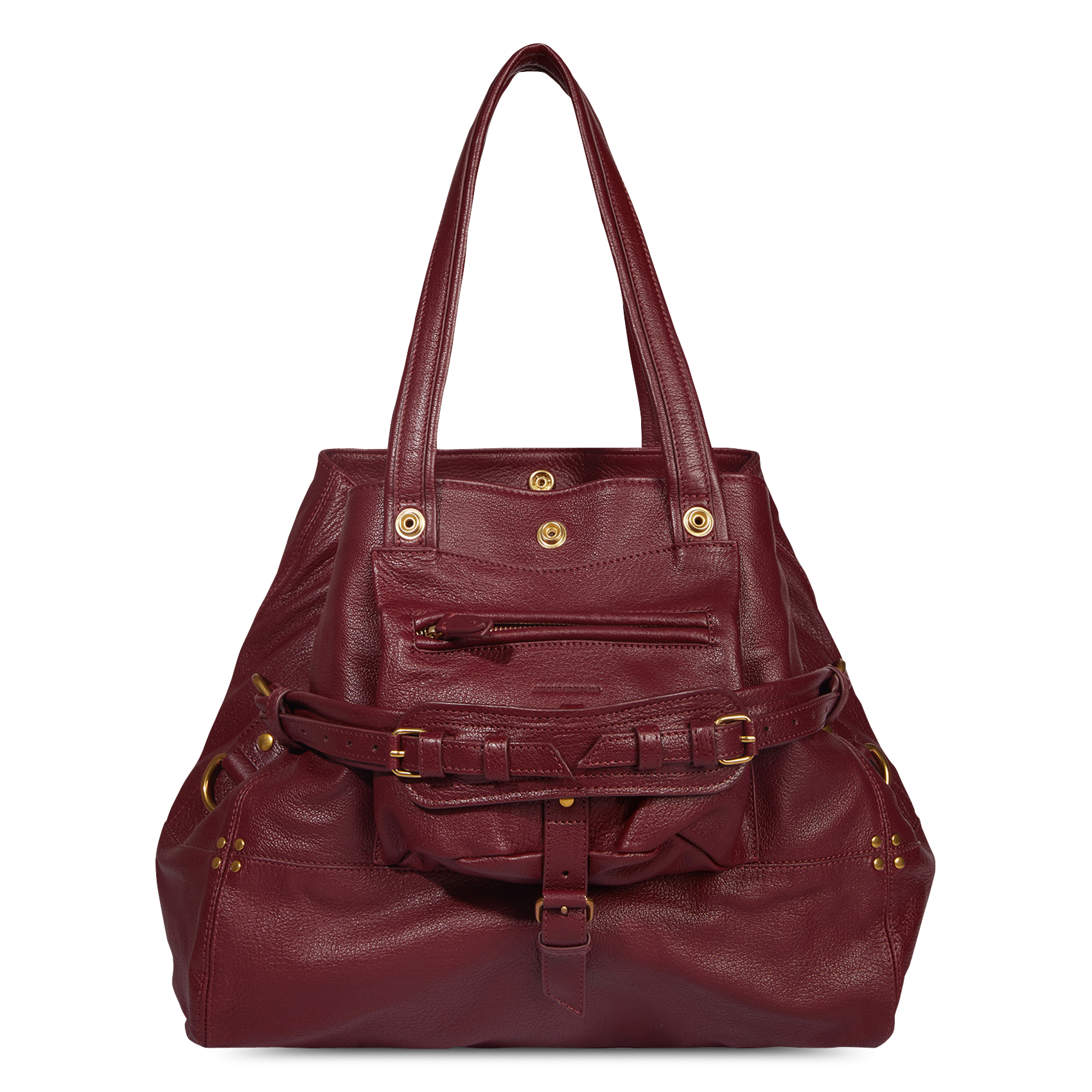 Leather shoulder tote bag JEROME DREYFUSS