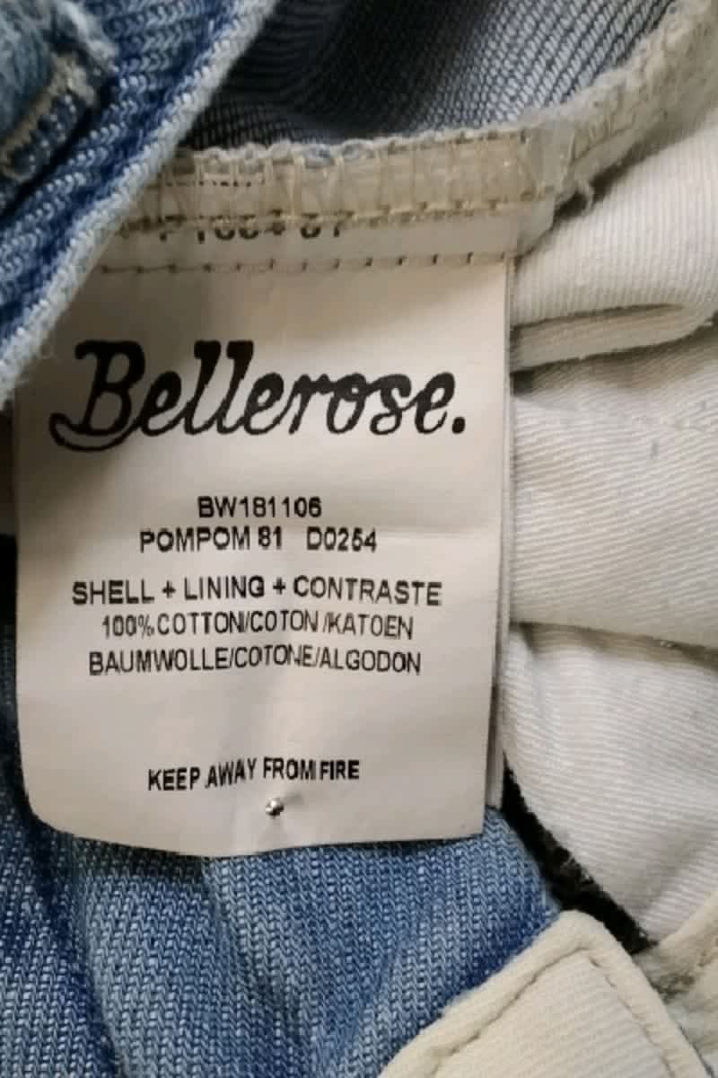 - Straight-leg jeans
- 5 pockets
- Straight cut
- Faded effect BELLEROSE - Seconde Main Blue