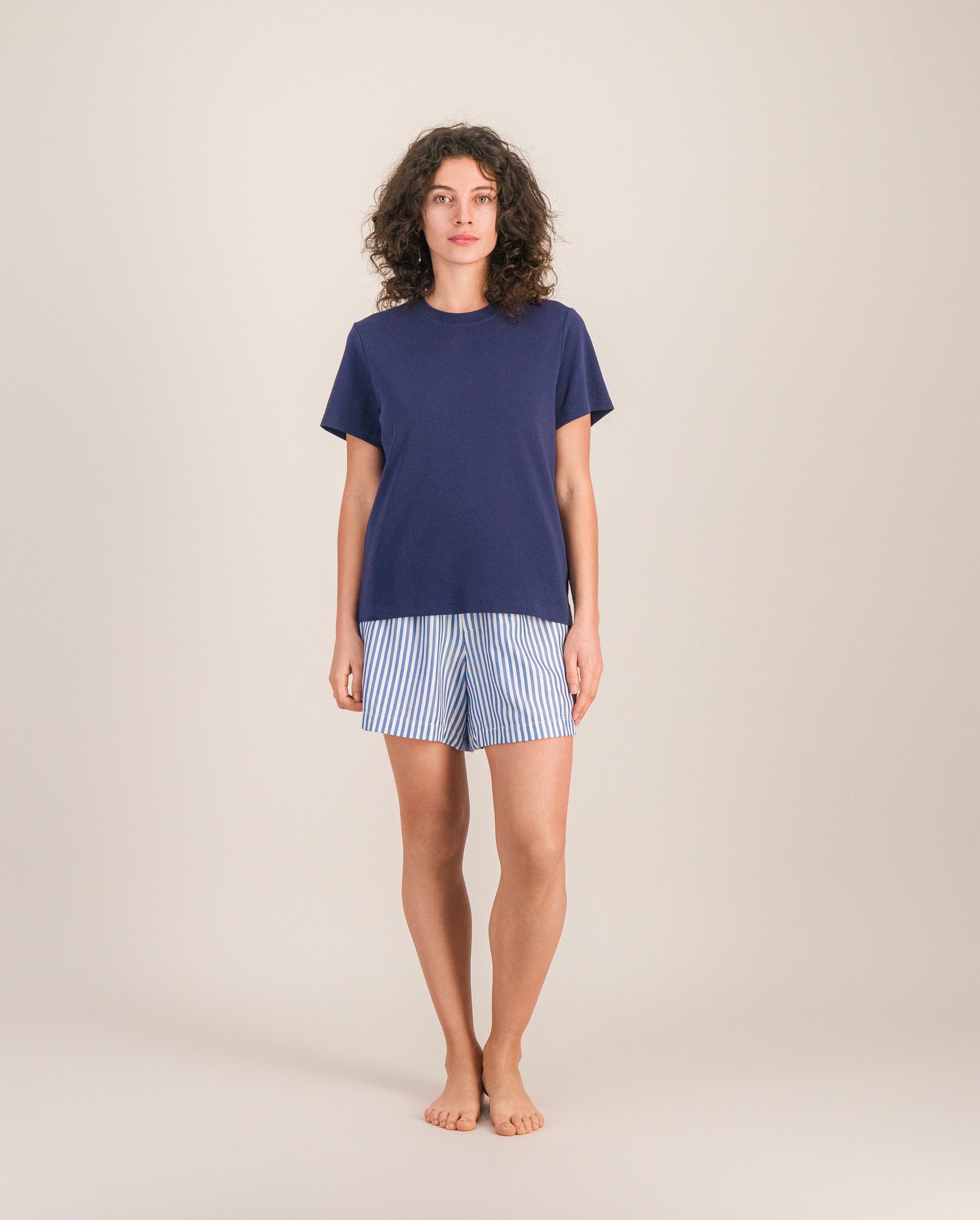 Women's organic cotton t-shirt, blue ANGARDE Blue