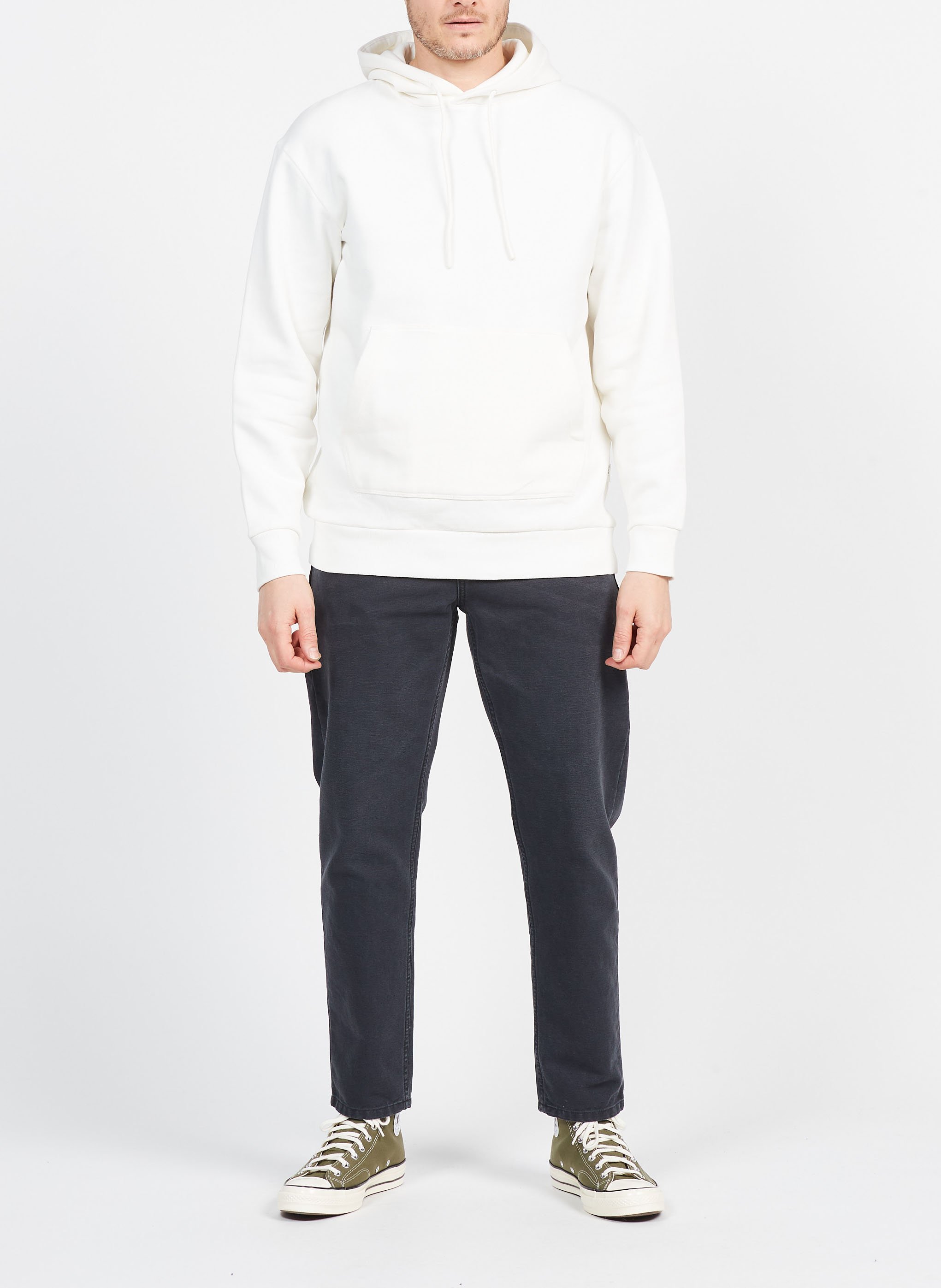 Cotton hoodie SELECTED Beige