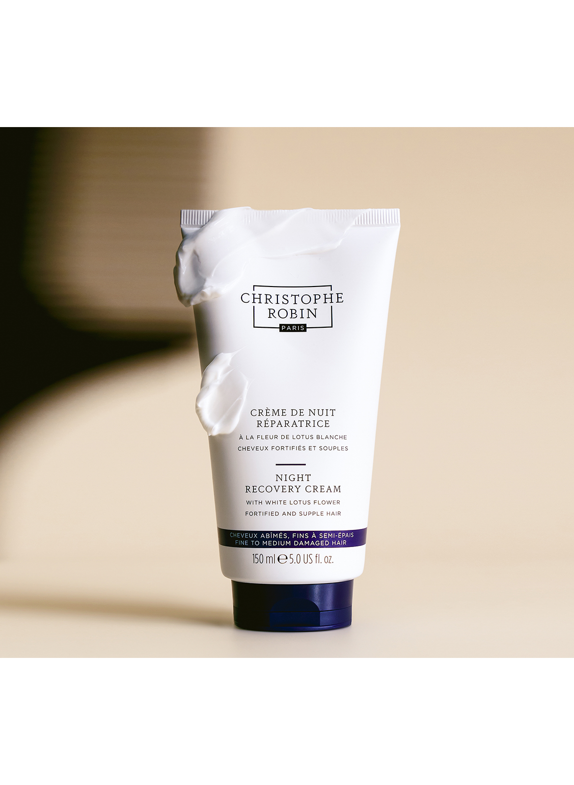 Reparierende Nacht-Haarpflege mit weißer Lotusblüte CHRISTOPHE ROBIN No color