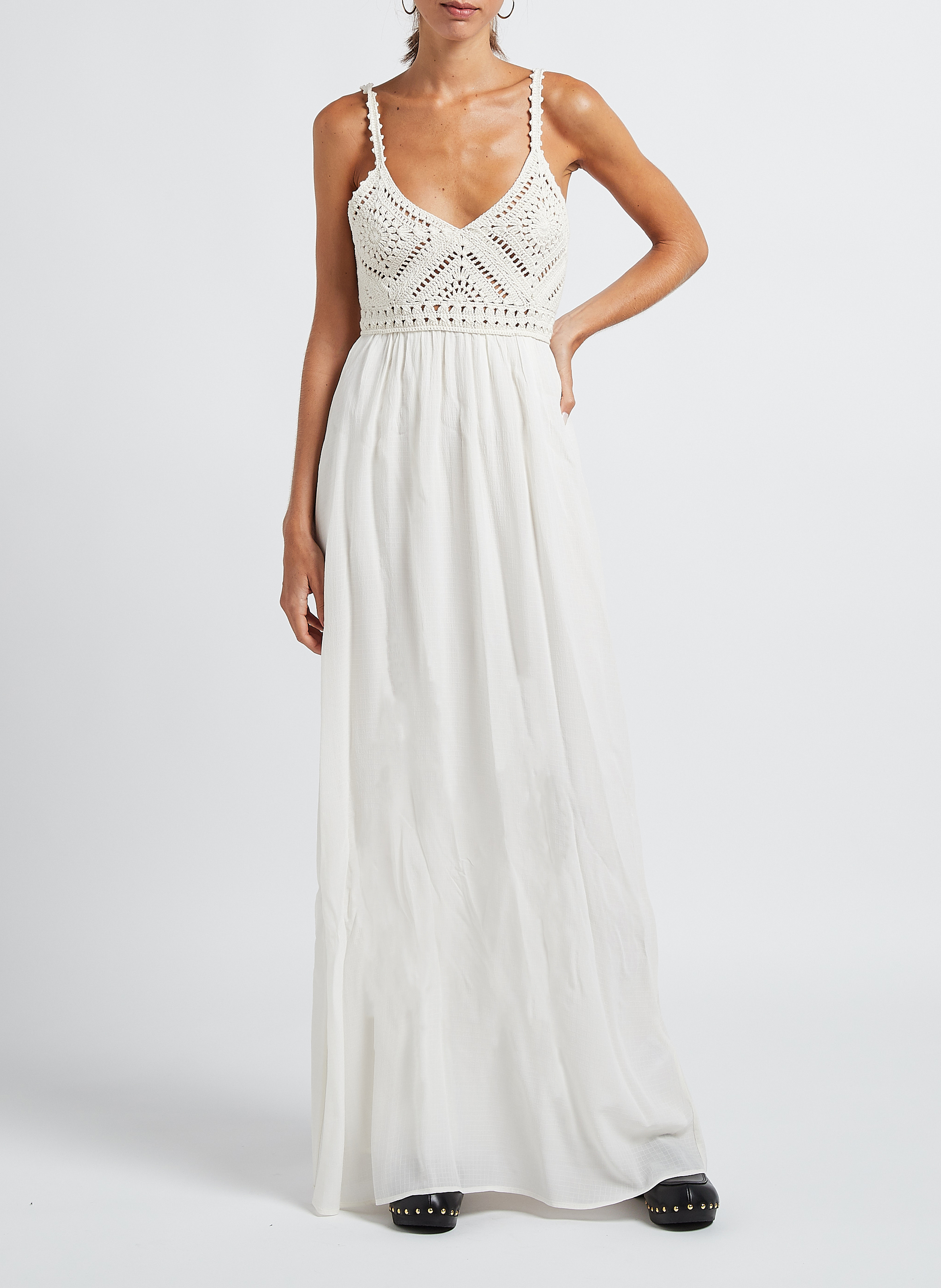 Sabots mocassins à clous en cuir SABOTS YOUYOU Noir